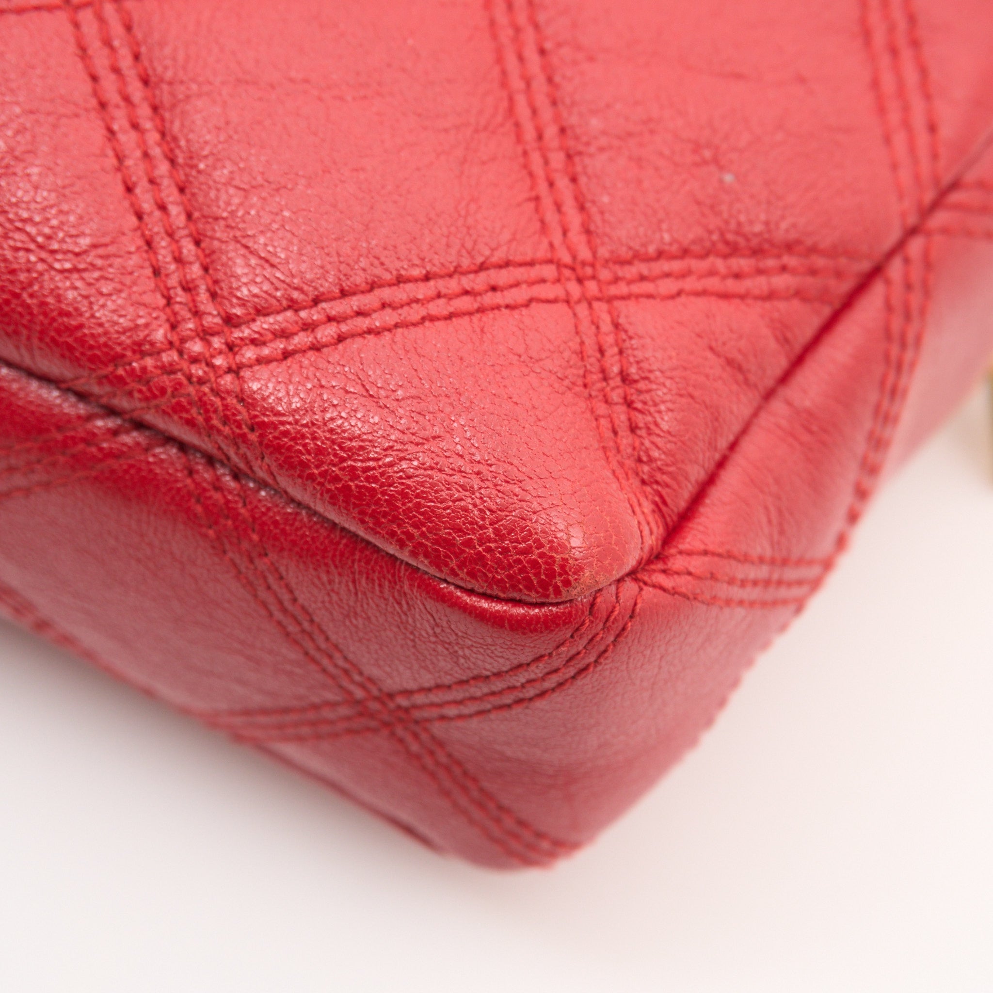 Saint Laurent Becky Double-Zip Red Crossbody Bag