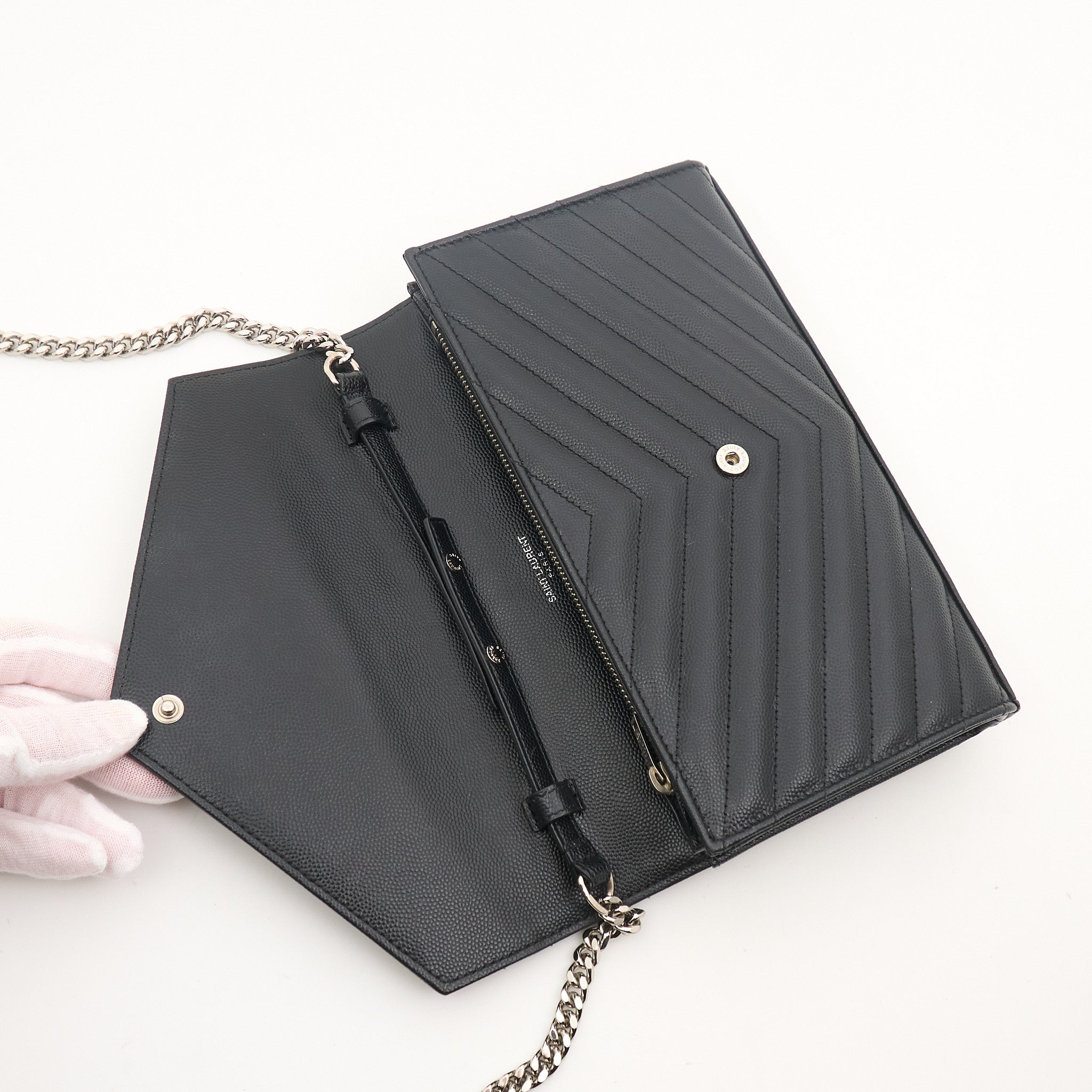 Saint Laurent Wallet on Chain Black Bag