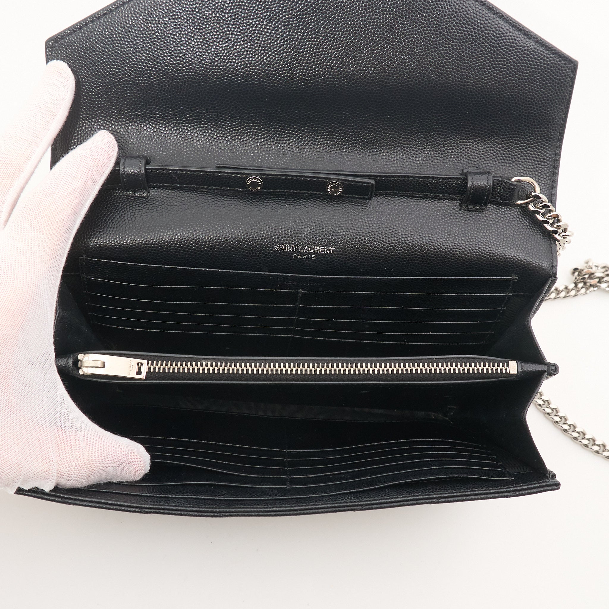Saint Laurent Wallet on Chain Black Bag