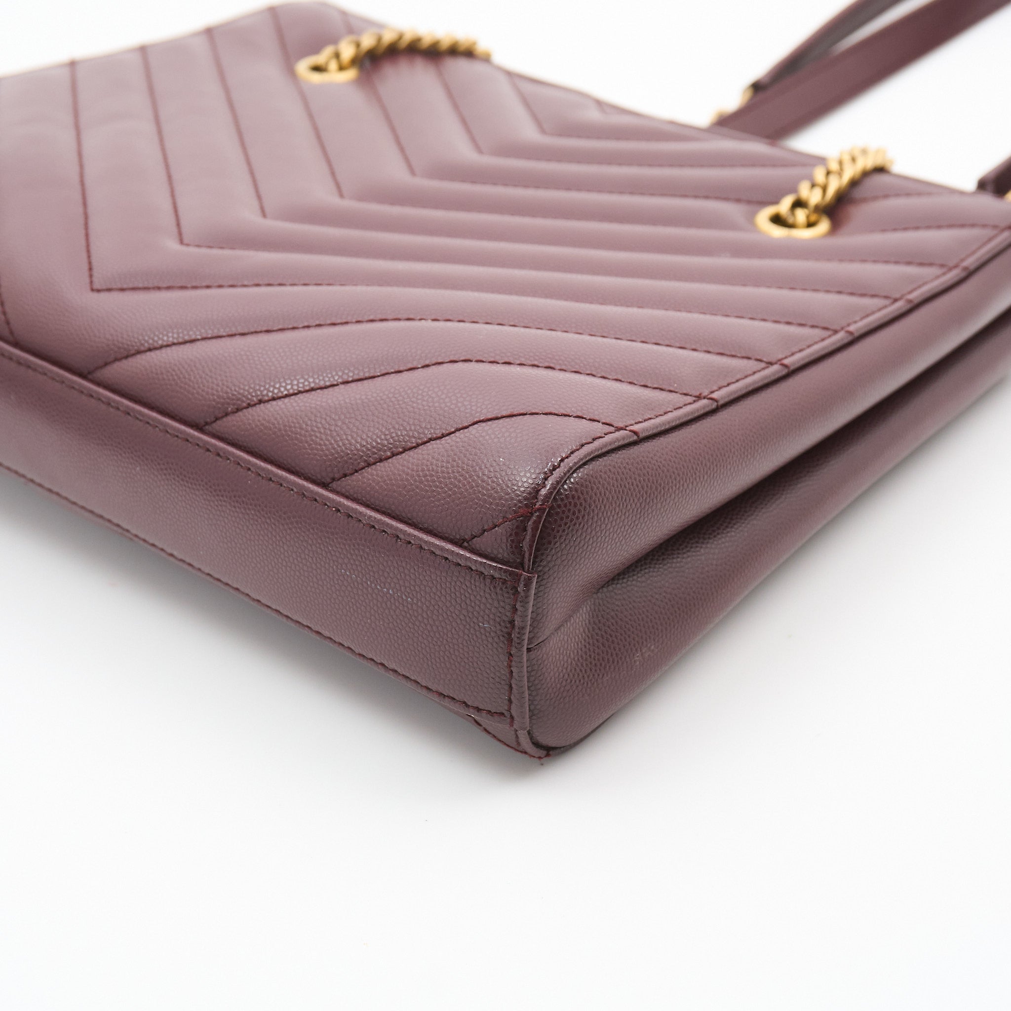 Saint Laurent Chevron Rouge Tribeca Shoulder Bag