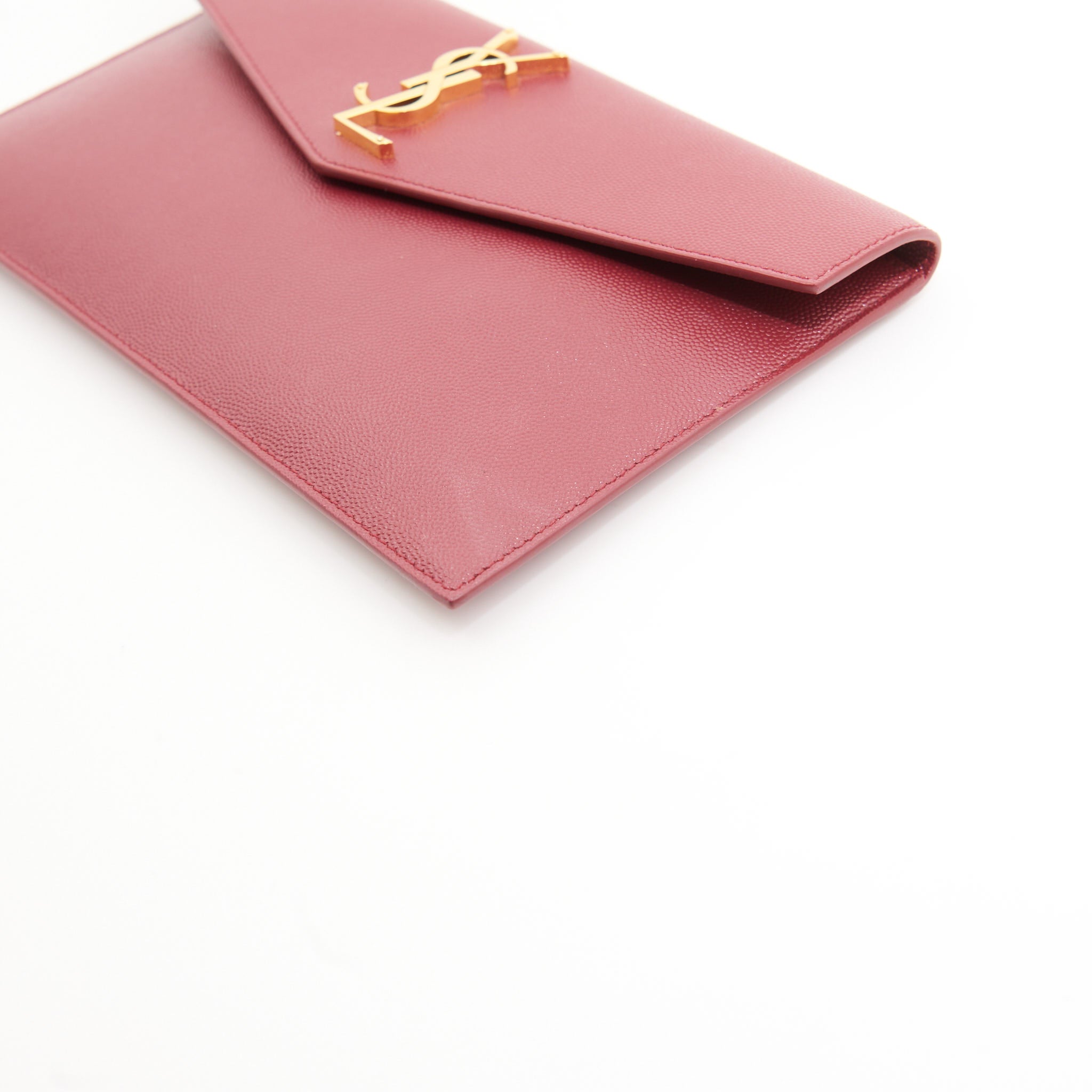 Saint Laurent Leather Uptown Clutch