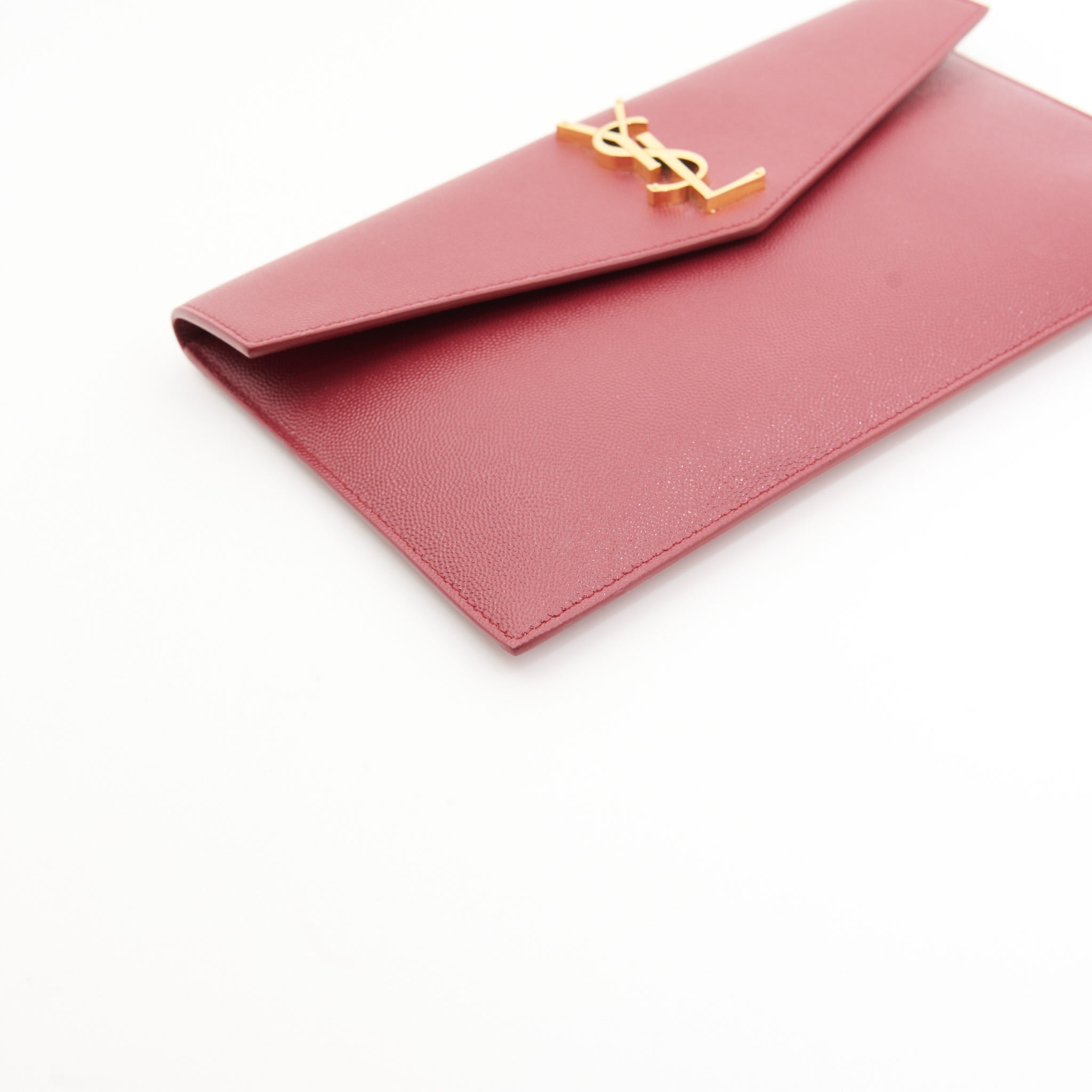 Saint Laurent Leather Uptown Clutch