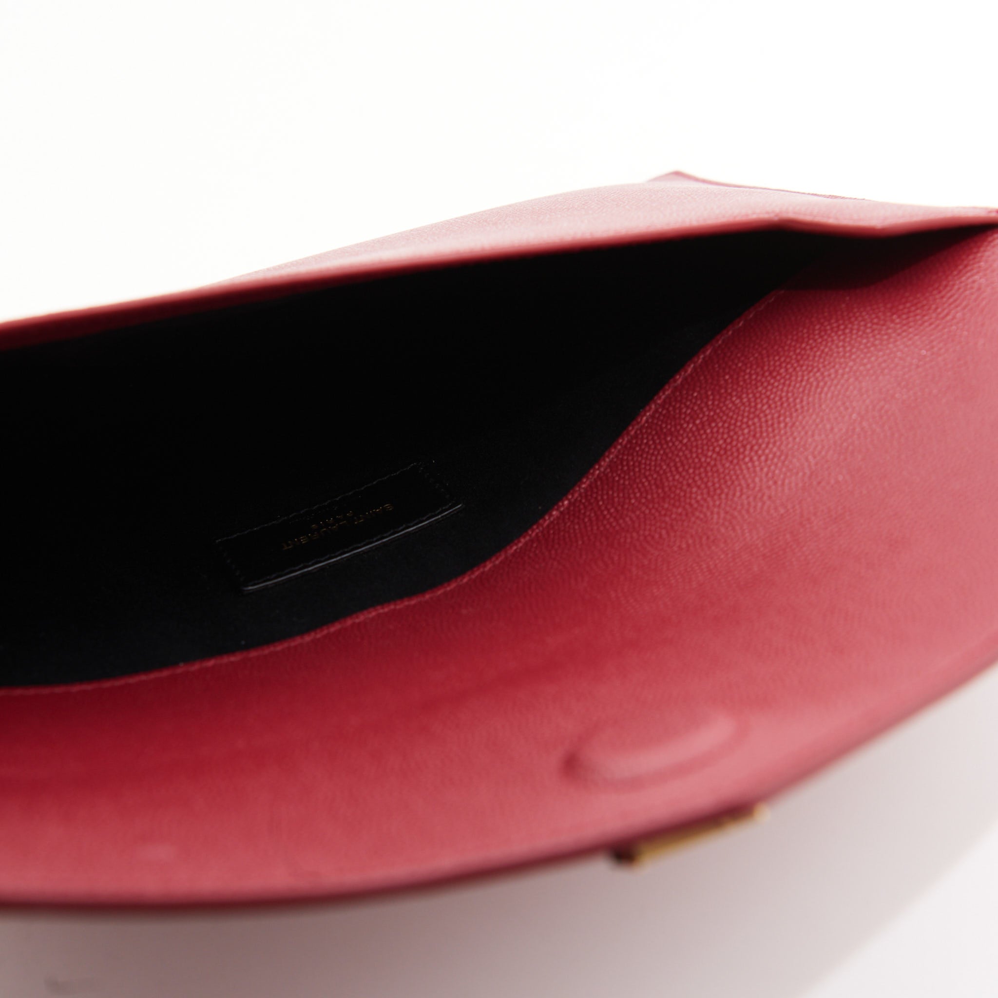 Saint Laurent Leather Uptown Clutch