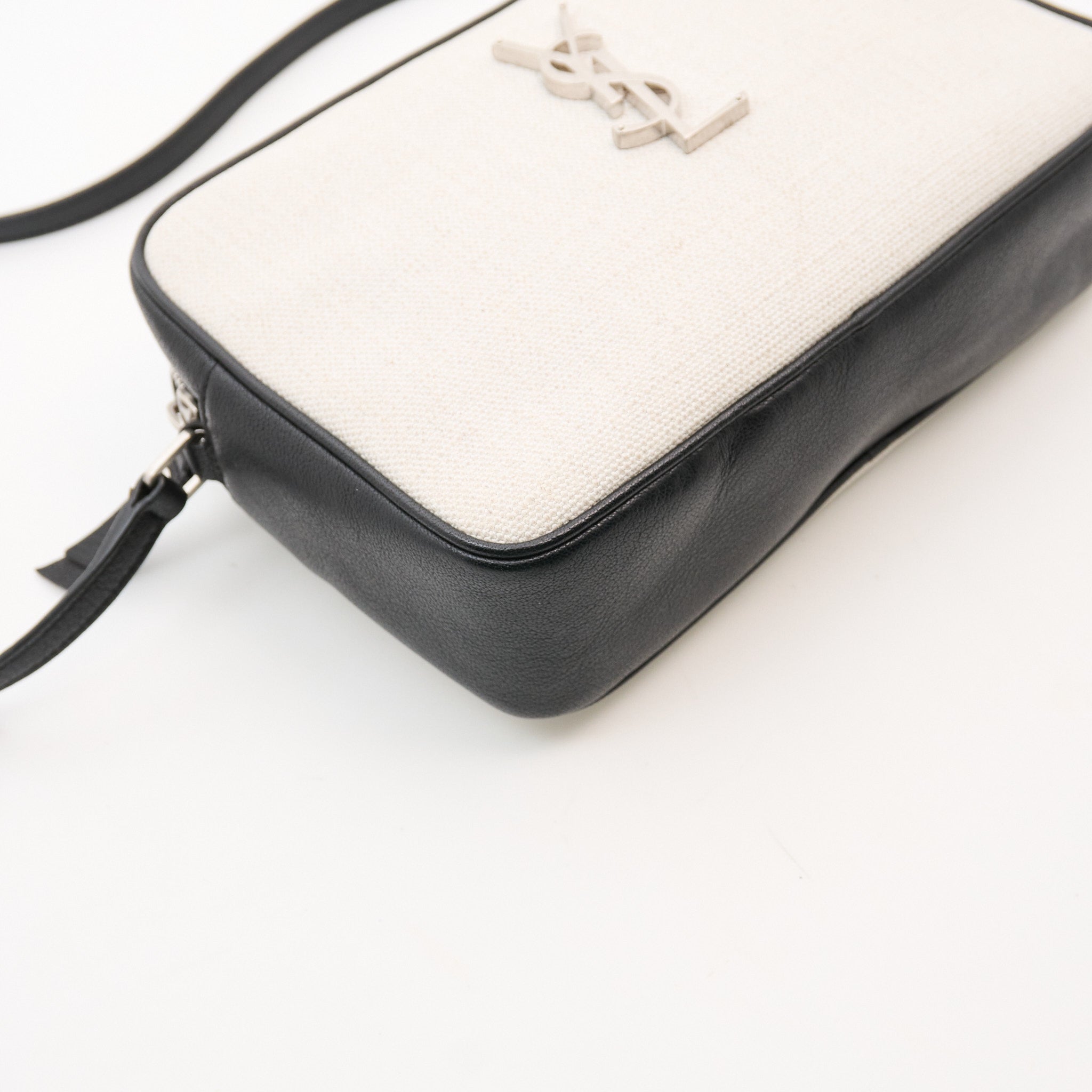 Saint Laurent Linen Canvas Lou Camera Bag