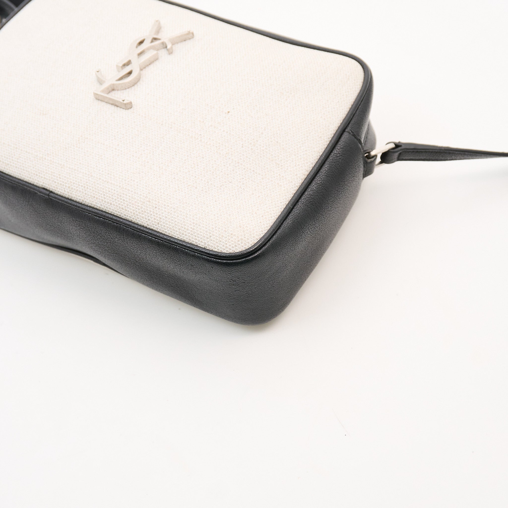 Saint Laurent Linen Canvas Lou Camera Bag