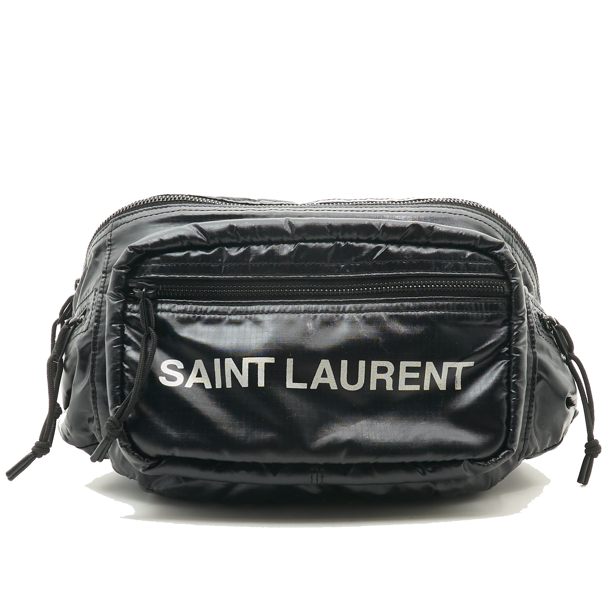 Saint Laurent Logo Nylon Black Bumbag