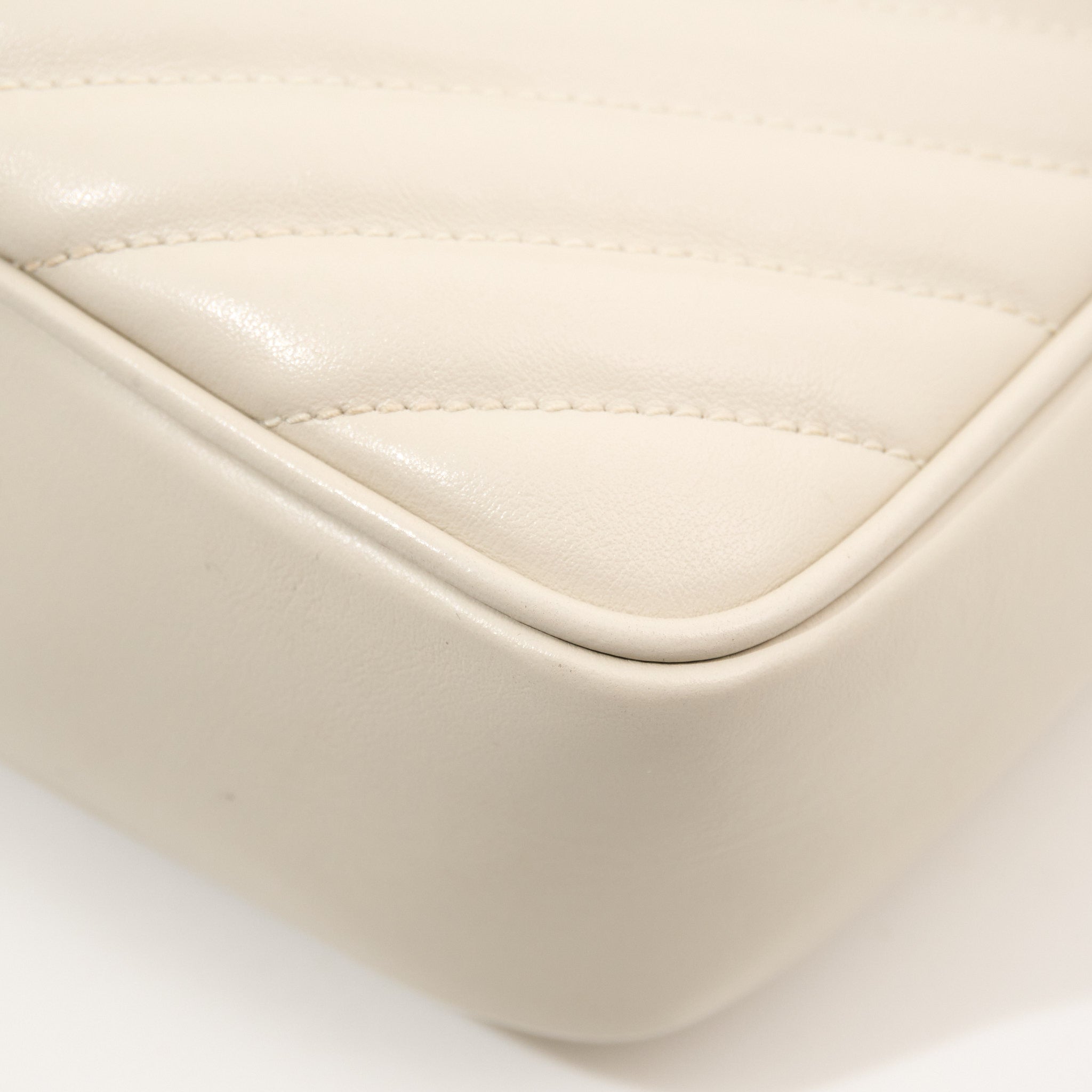 Saint Laurent Lou Camera Bag in Crema Soft