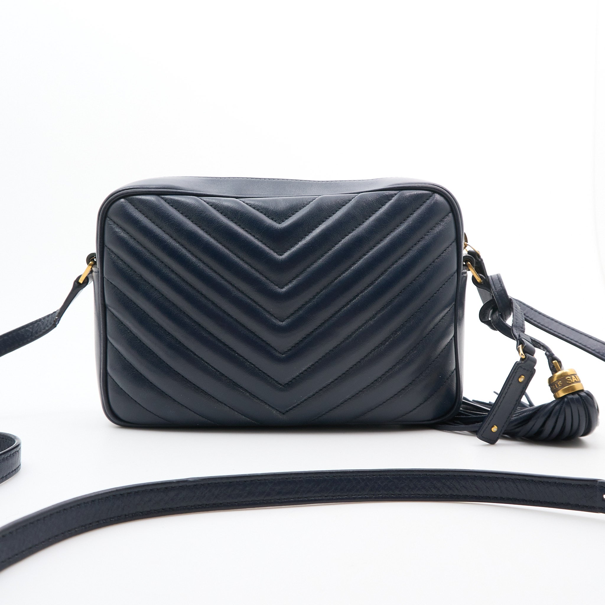 Saint Laurent Lou Camera Bag in Navy