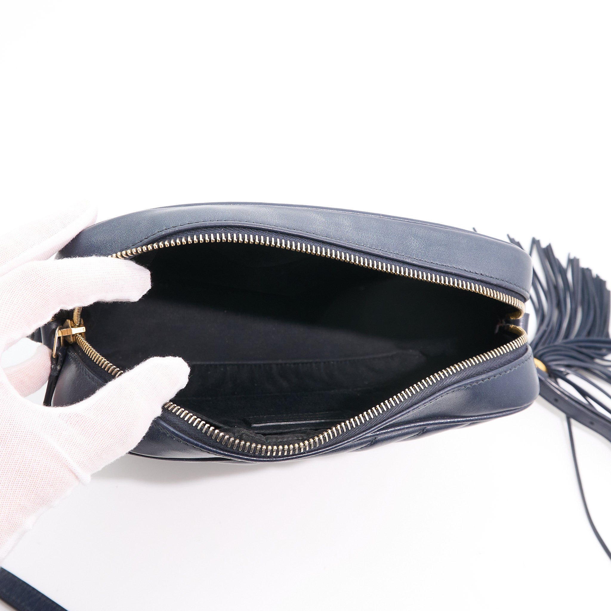 Saint Laurent Lou Camera Bag in Navy