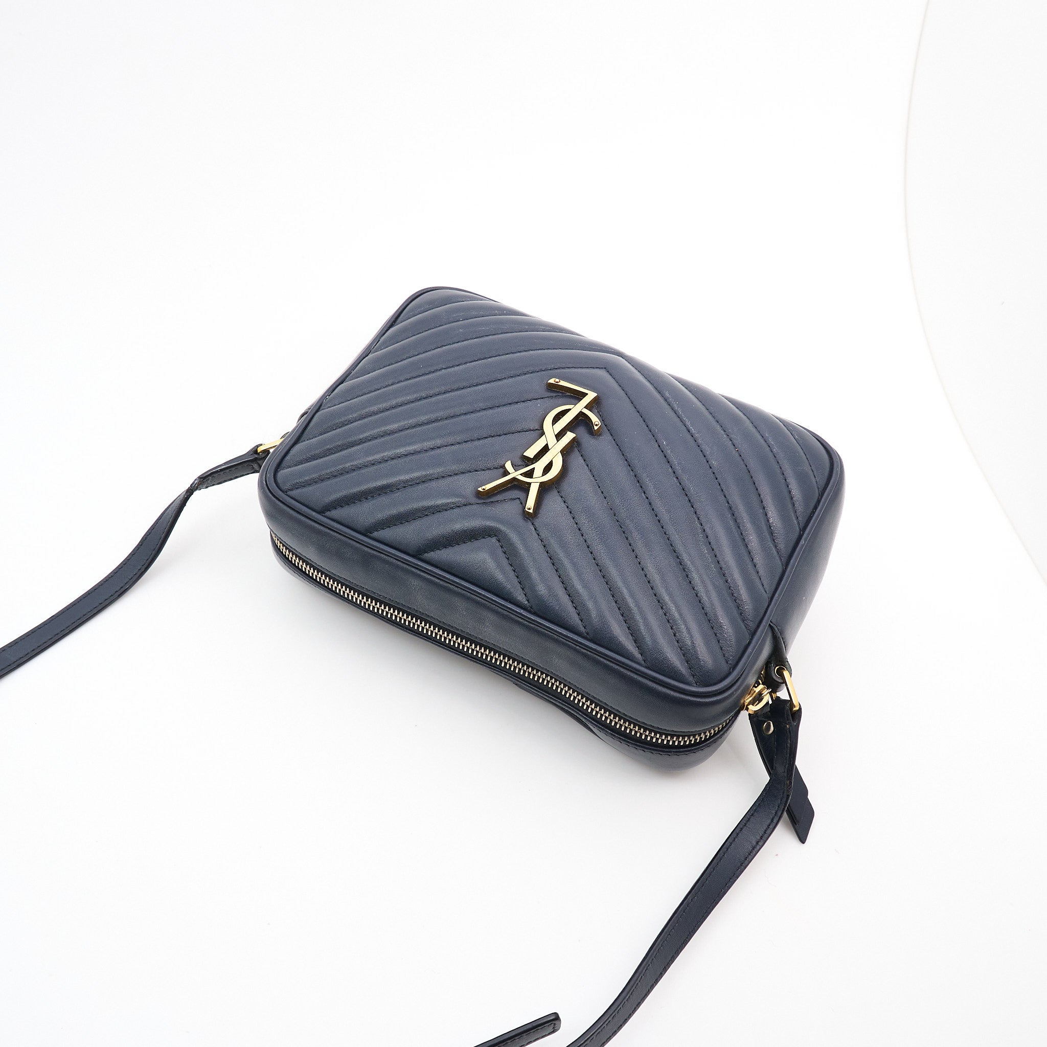 Saint Laurent Lou Camera Bag in Navy