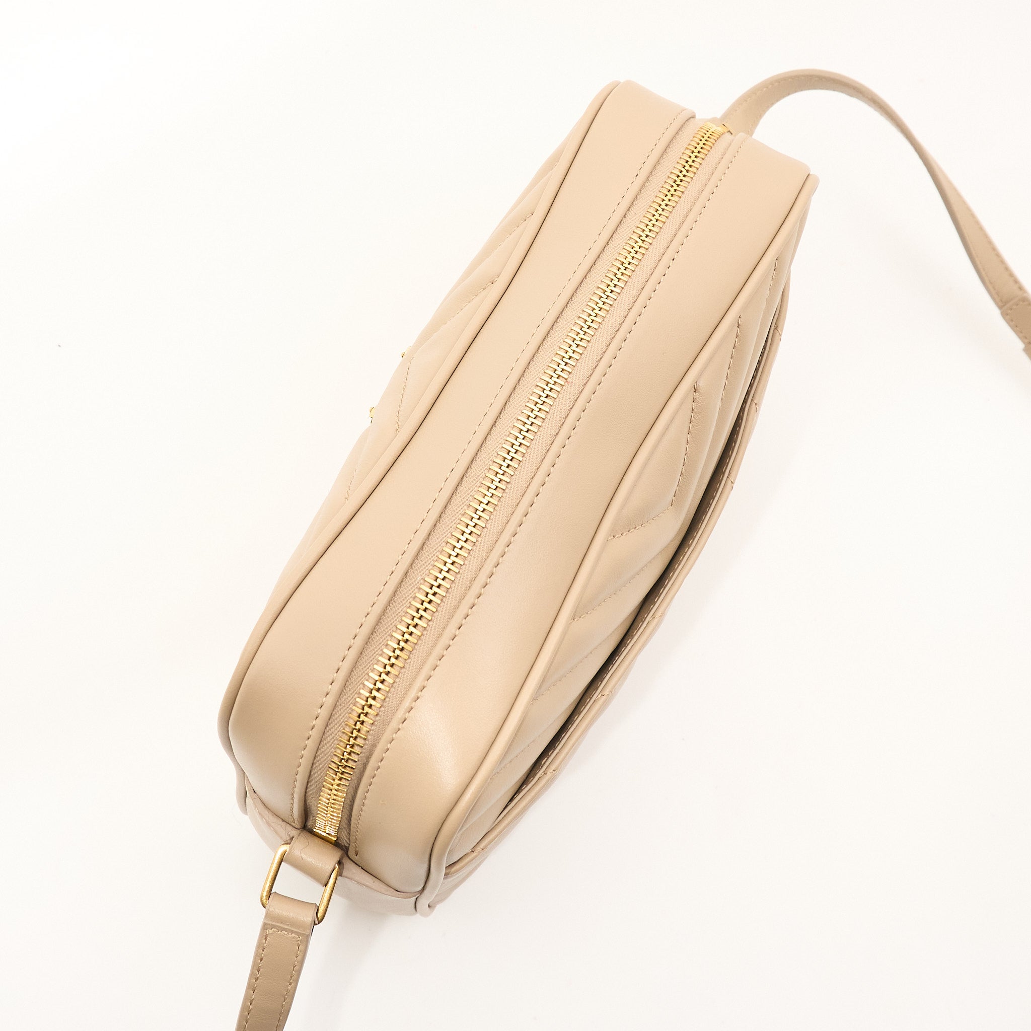 Saint Laurent Lou Camera Beige Bag