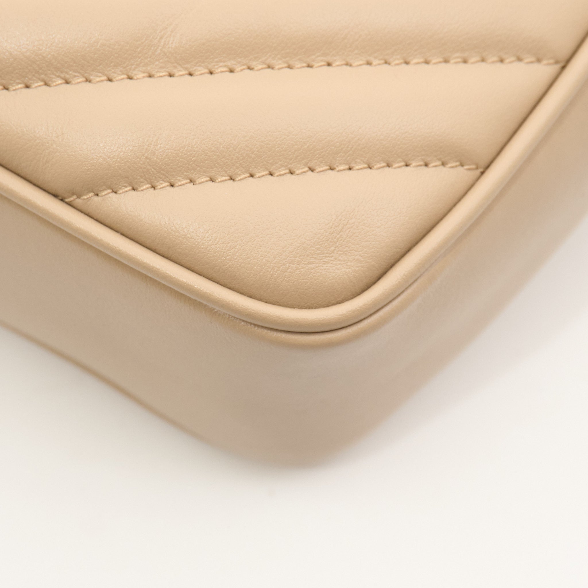 Saint Laurent Lou Camera Beige Bag