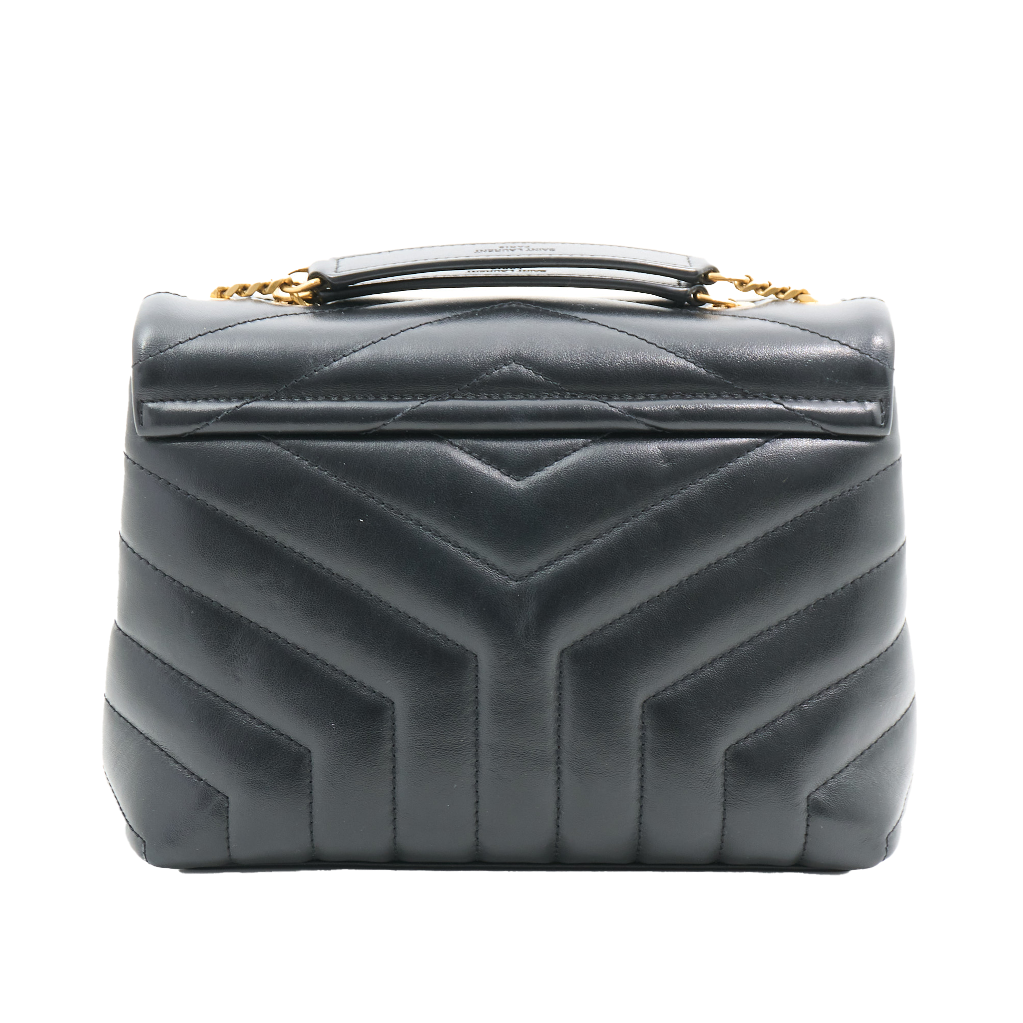 Saint Laurent Lou Lou Small Black Leather Bag