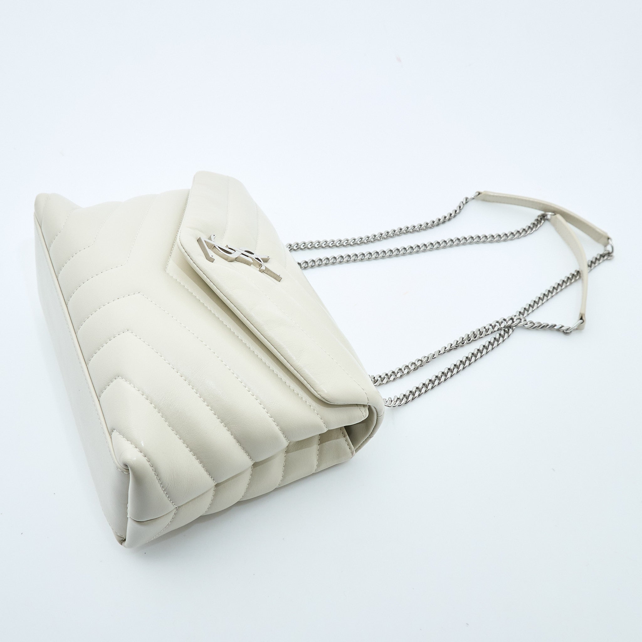 Saint Laurent Lou Lou Small Bag Crema Soft