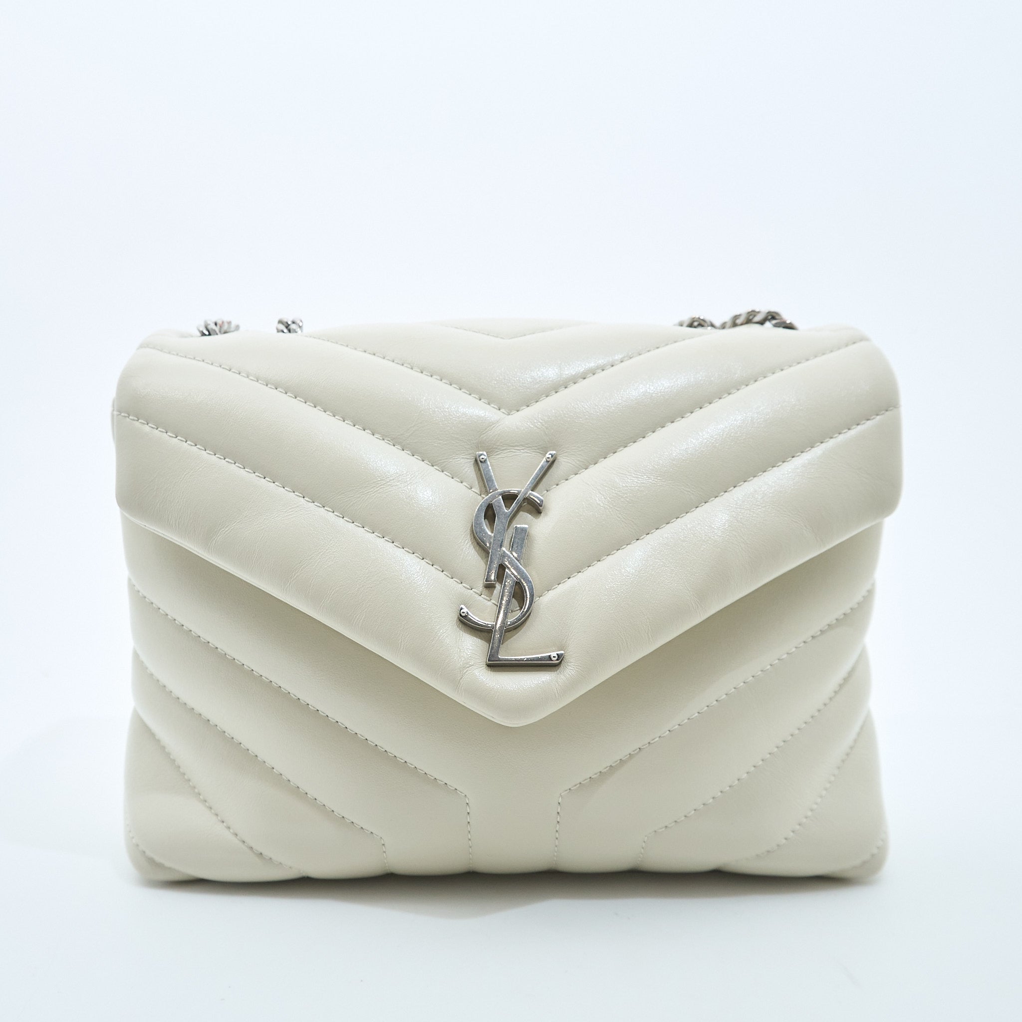 Saint Laurent Lou Lou Small Bag Crema Soft