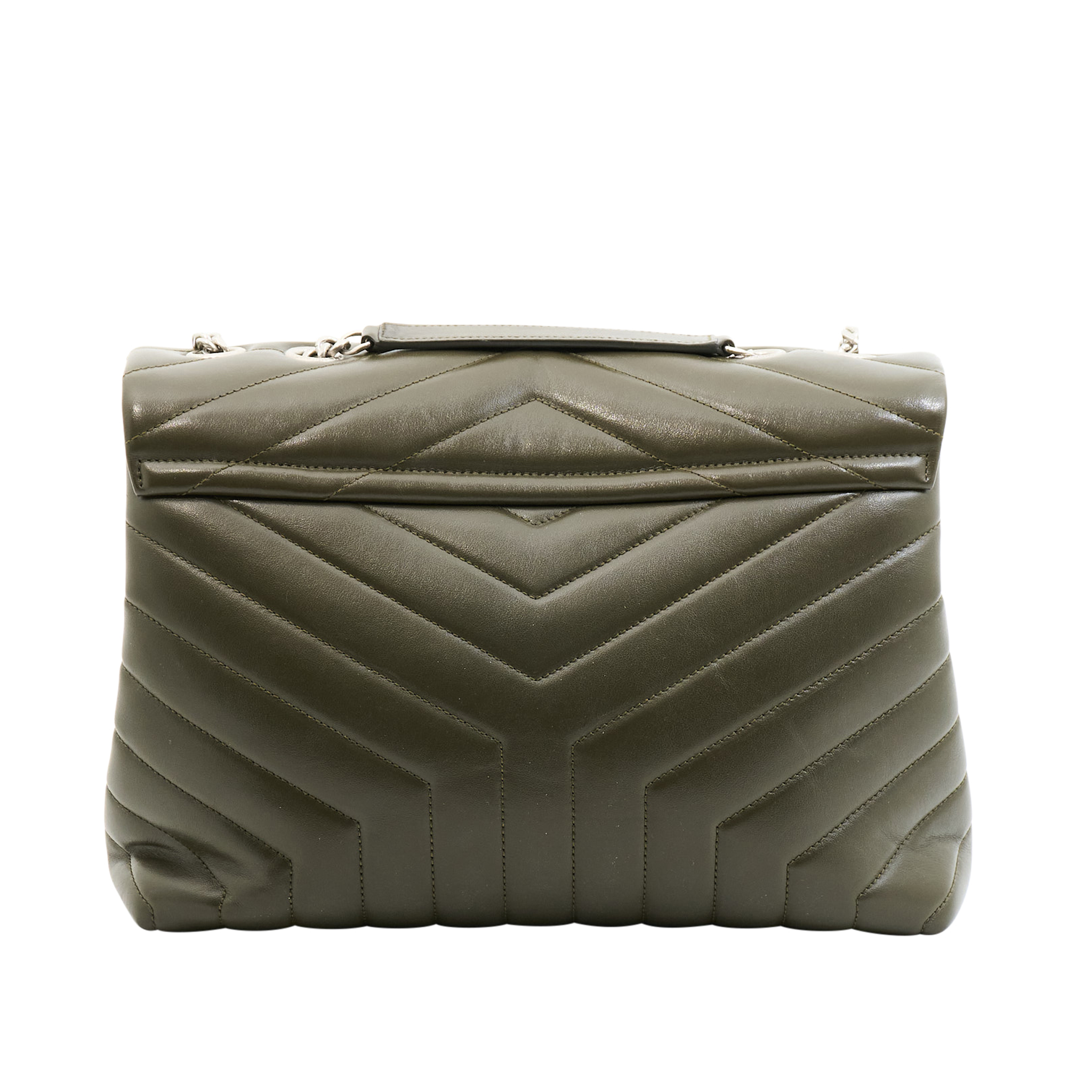Saint Laurent Medium Lou Lou Handbag in Olive Green