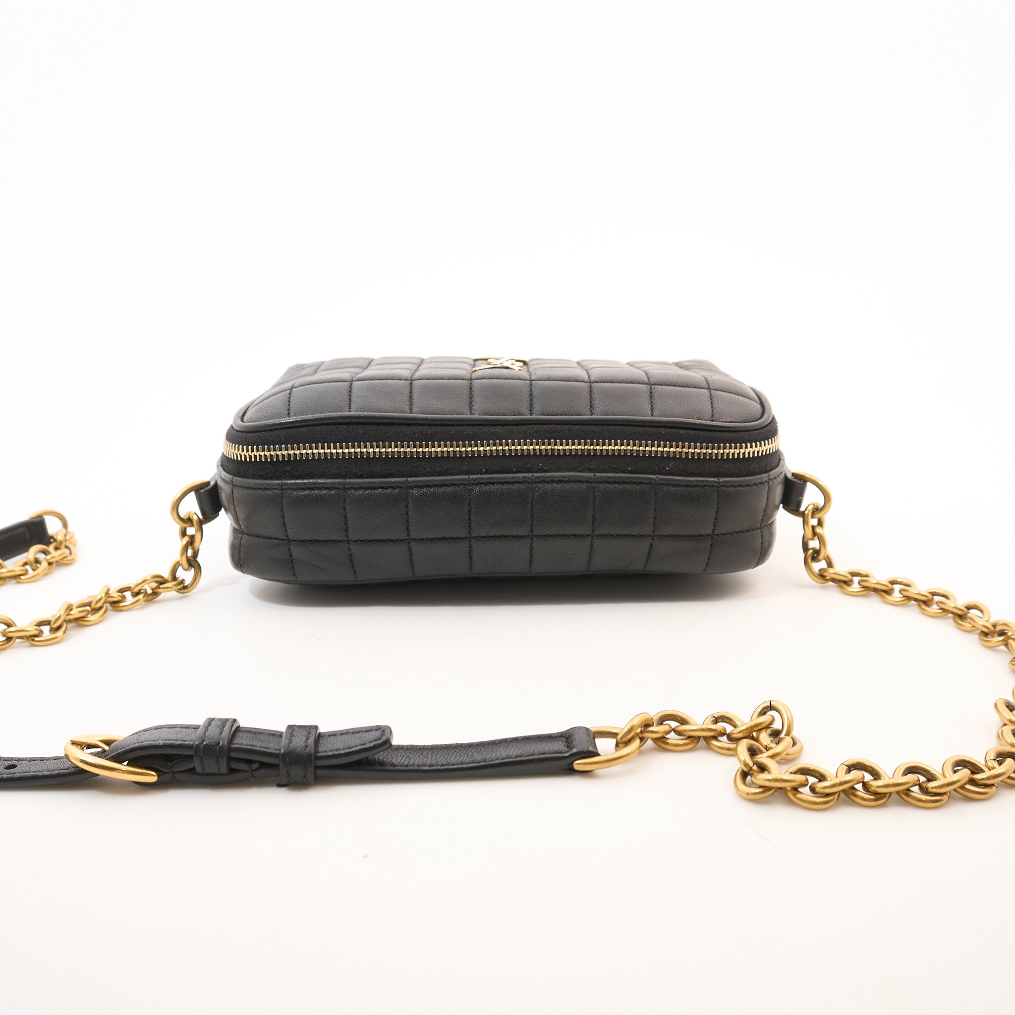 Saint Laurent Cassandre Matelasse Carre Black Camera Bag