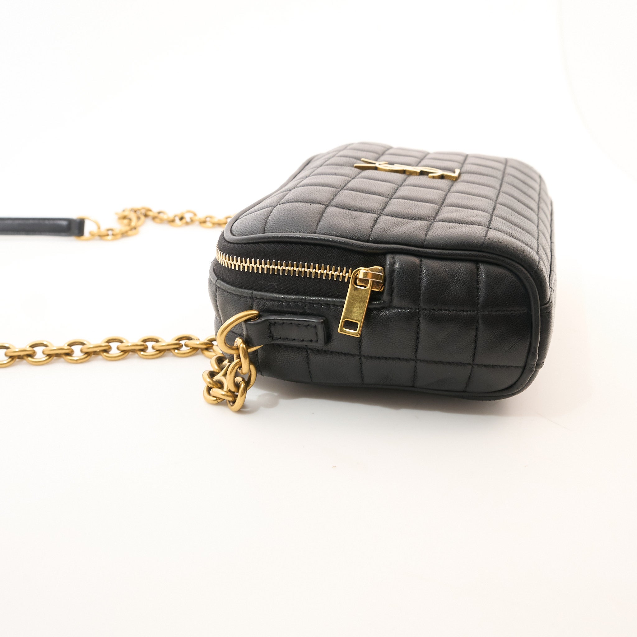Saint Laurent Cassandre Matelasse Carre Black Camera Bag