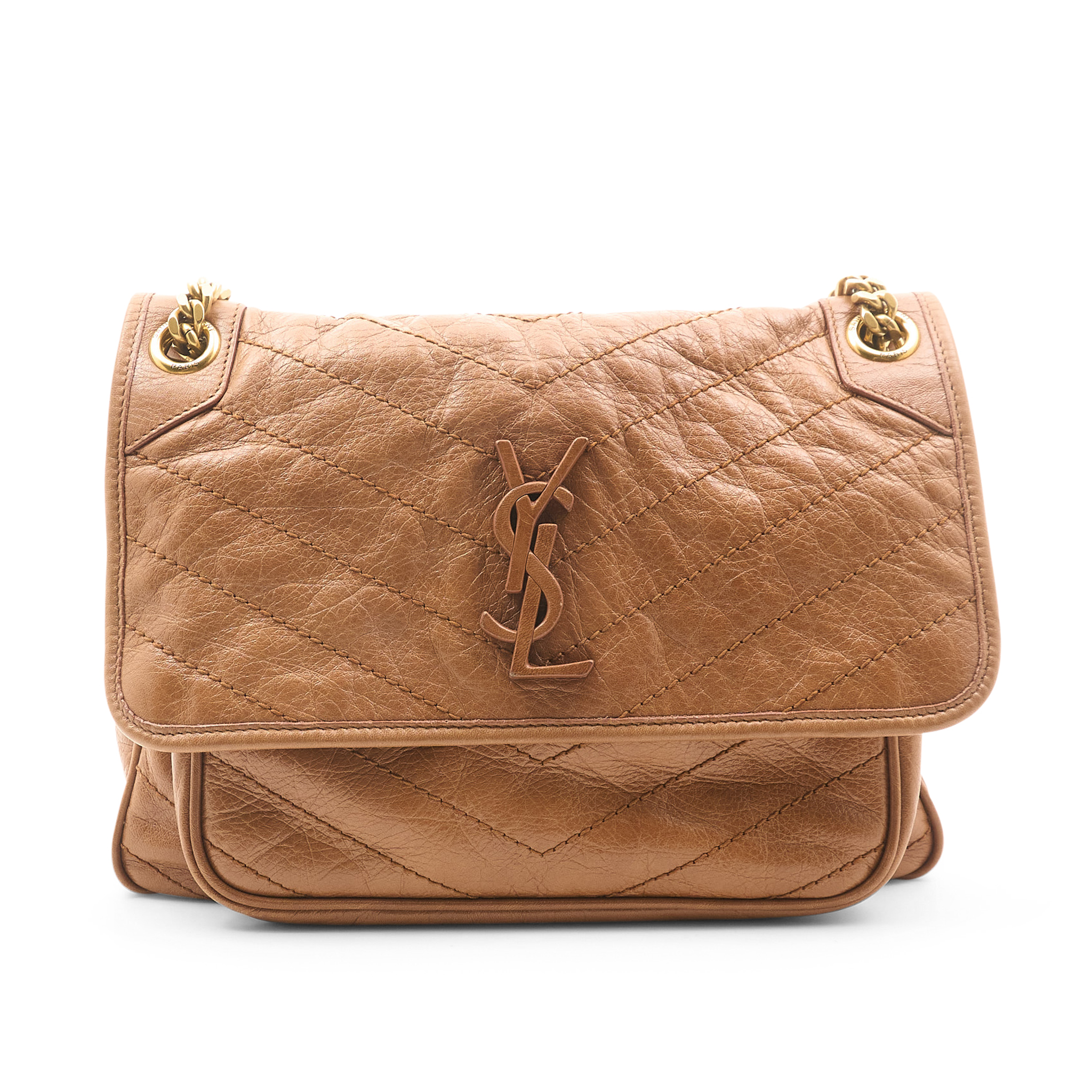 Saint Laurent Nikki Medium Tan Bag