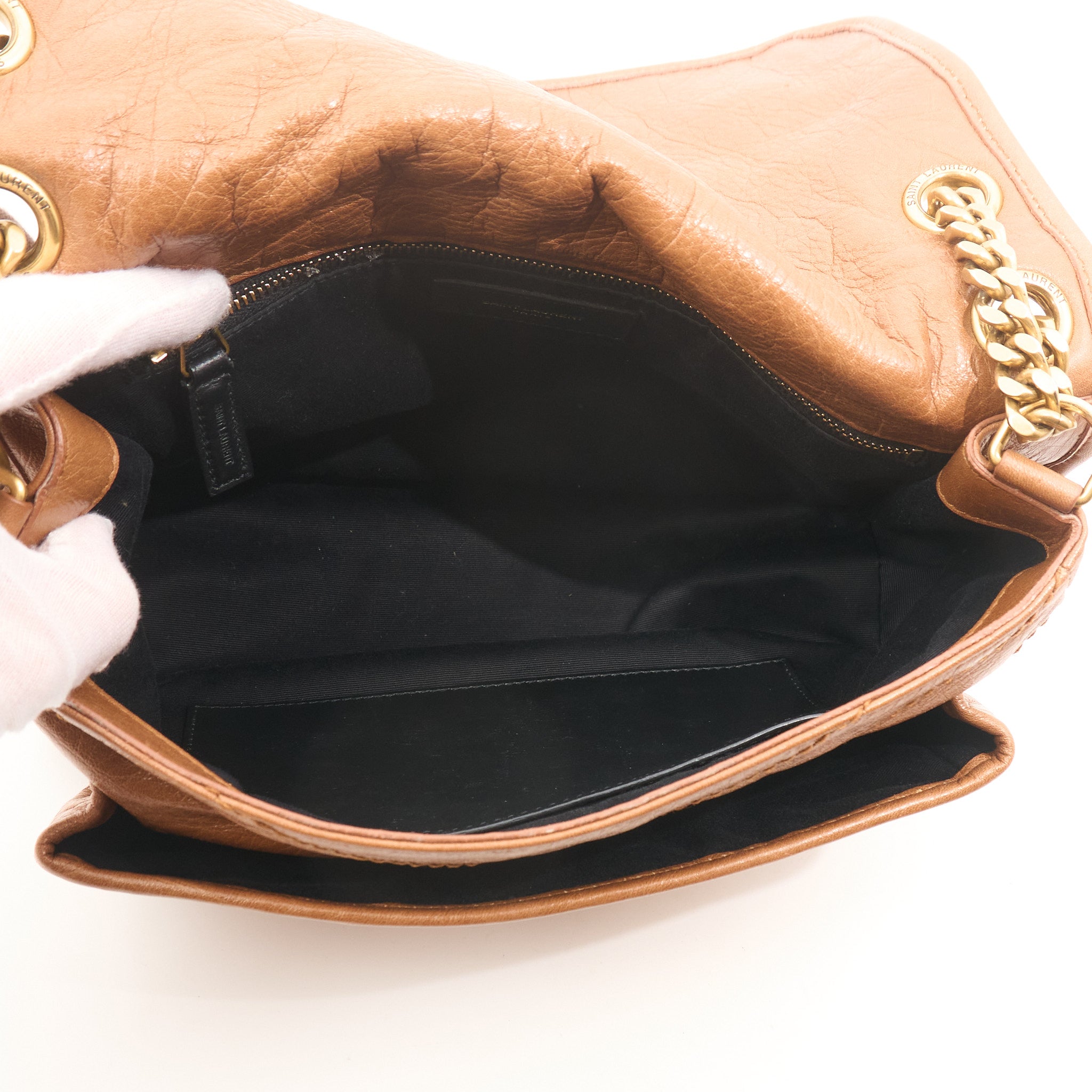 Saint Laurent Nikki Medium Tan Bag