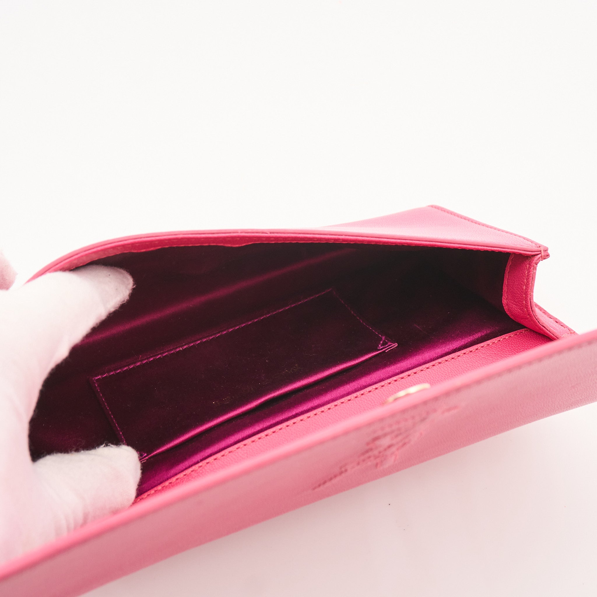 Saint Laurent Pink Clutch Bag