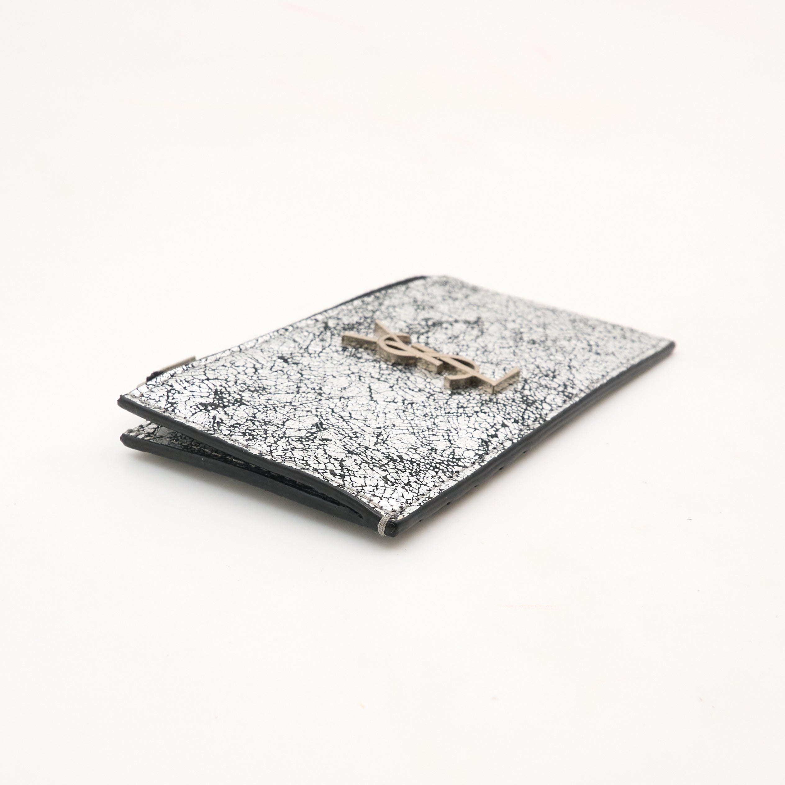 Saint Laurent Silver Card Wallet