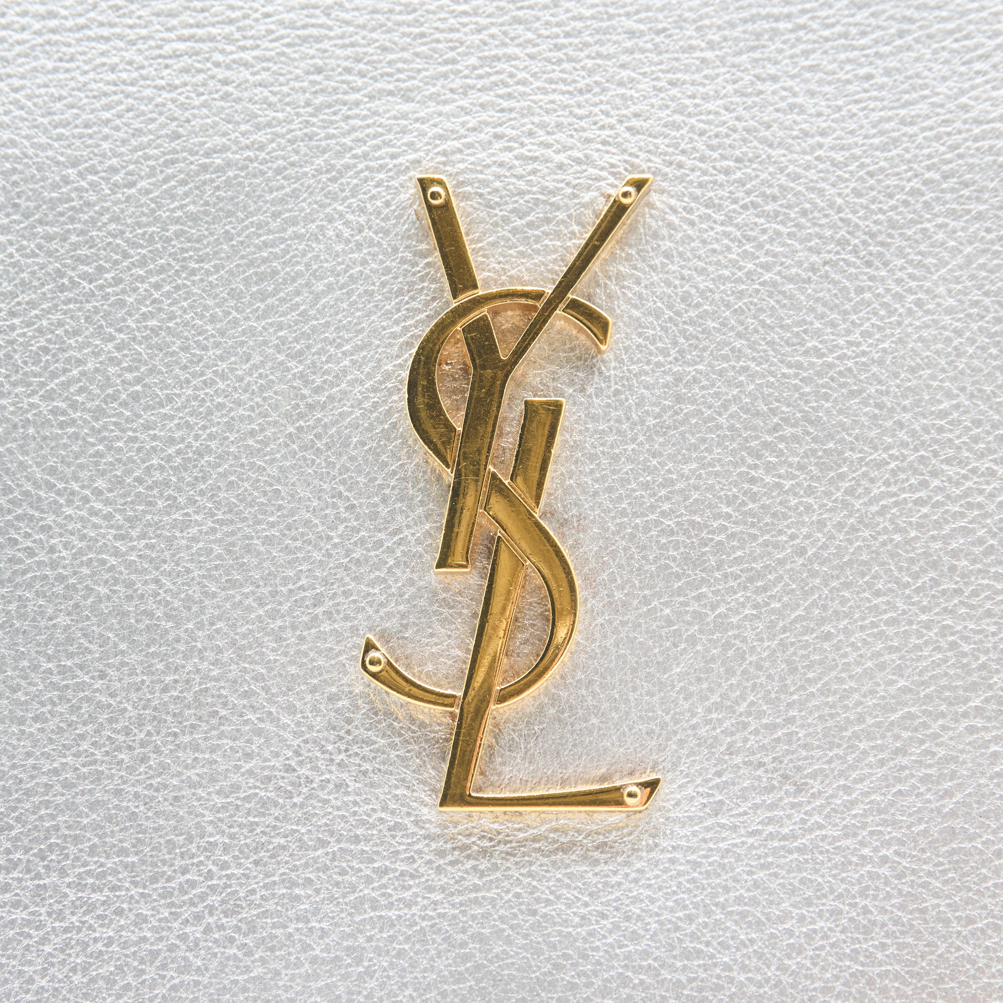 Saint Laurent Silver Kate Bag