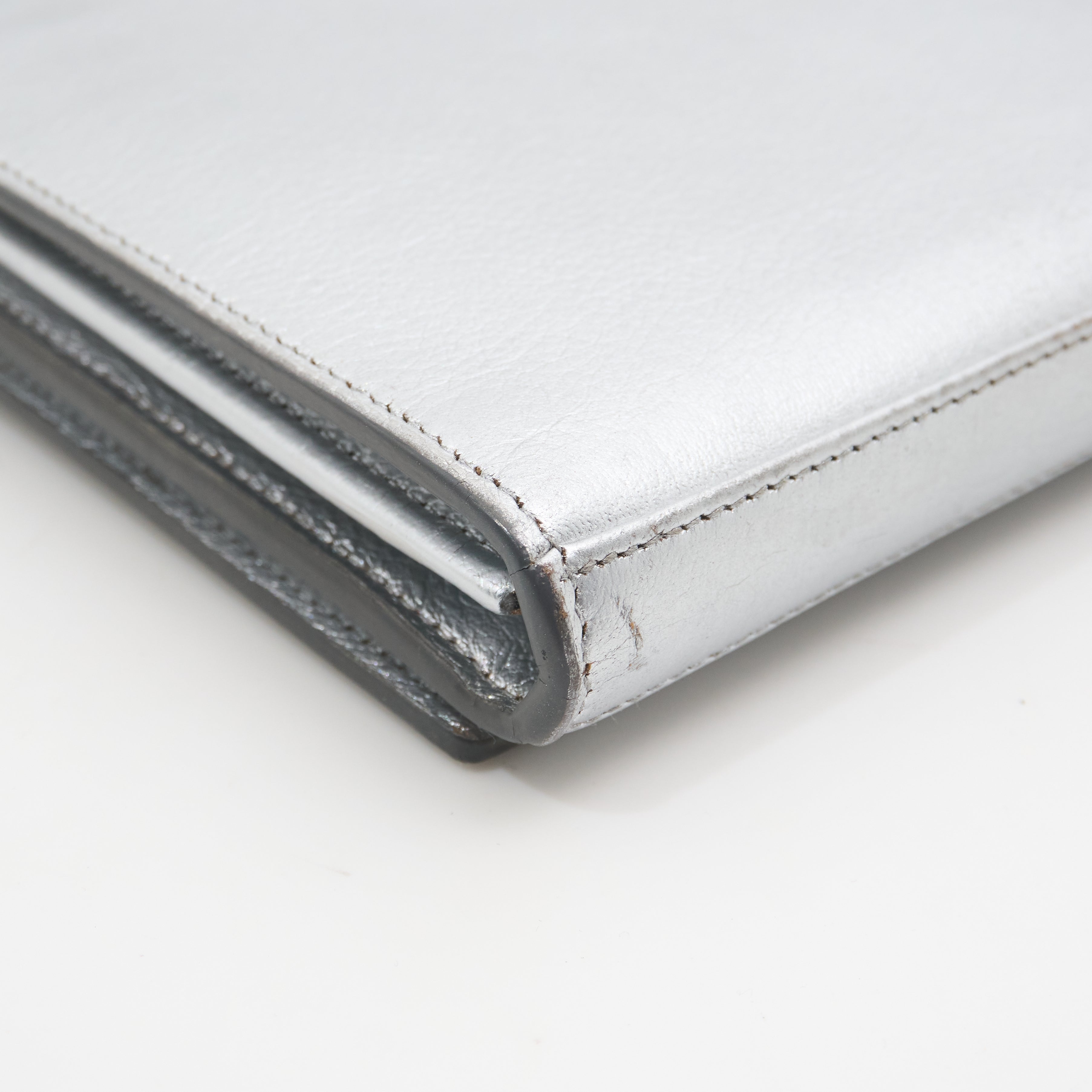 Saint Laurent Silver Kate Bag