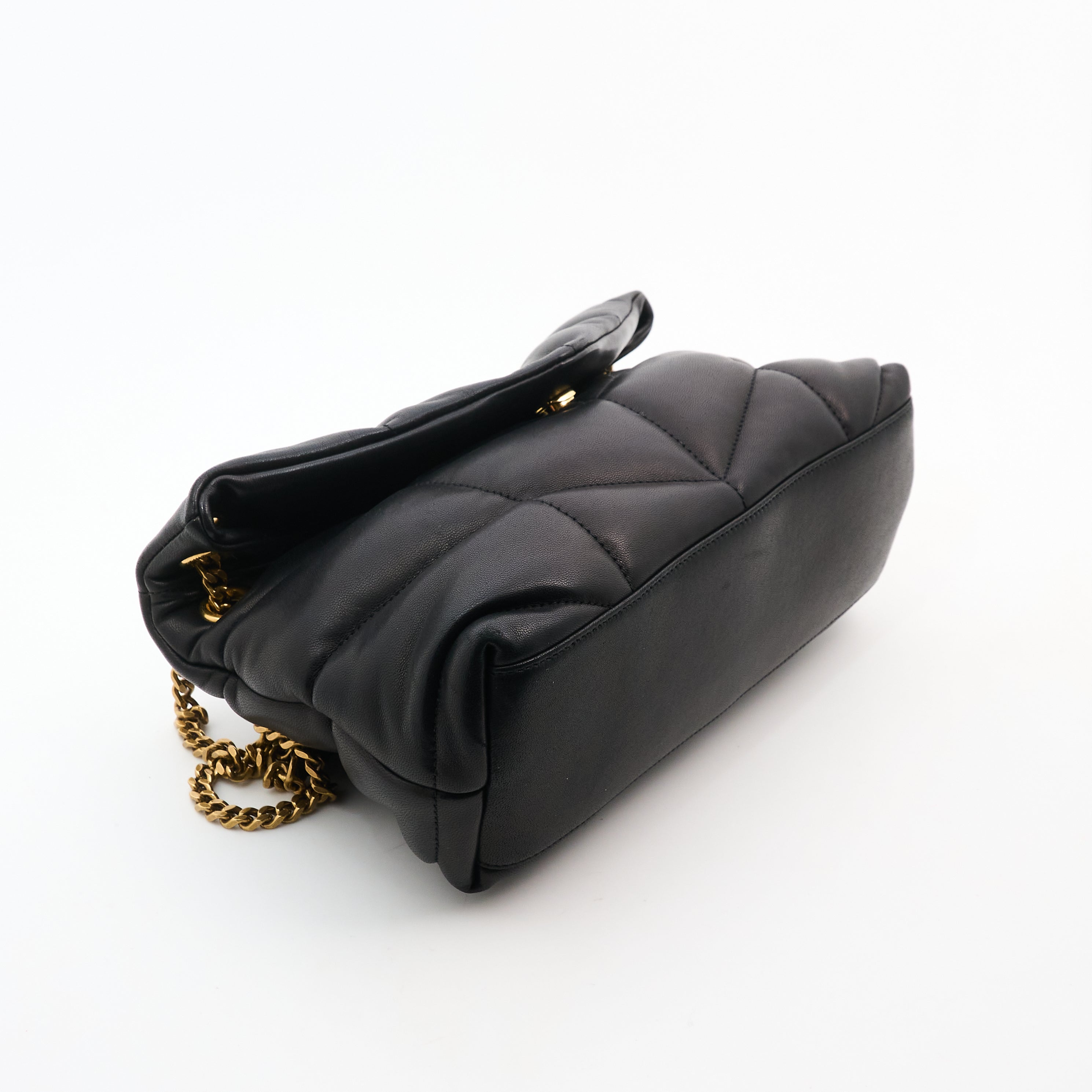 Saint Laurent Small Black Puffa Bag