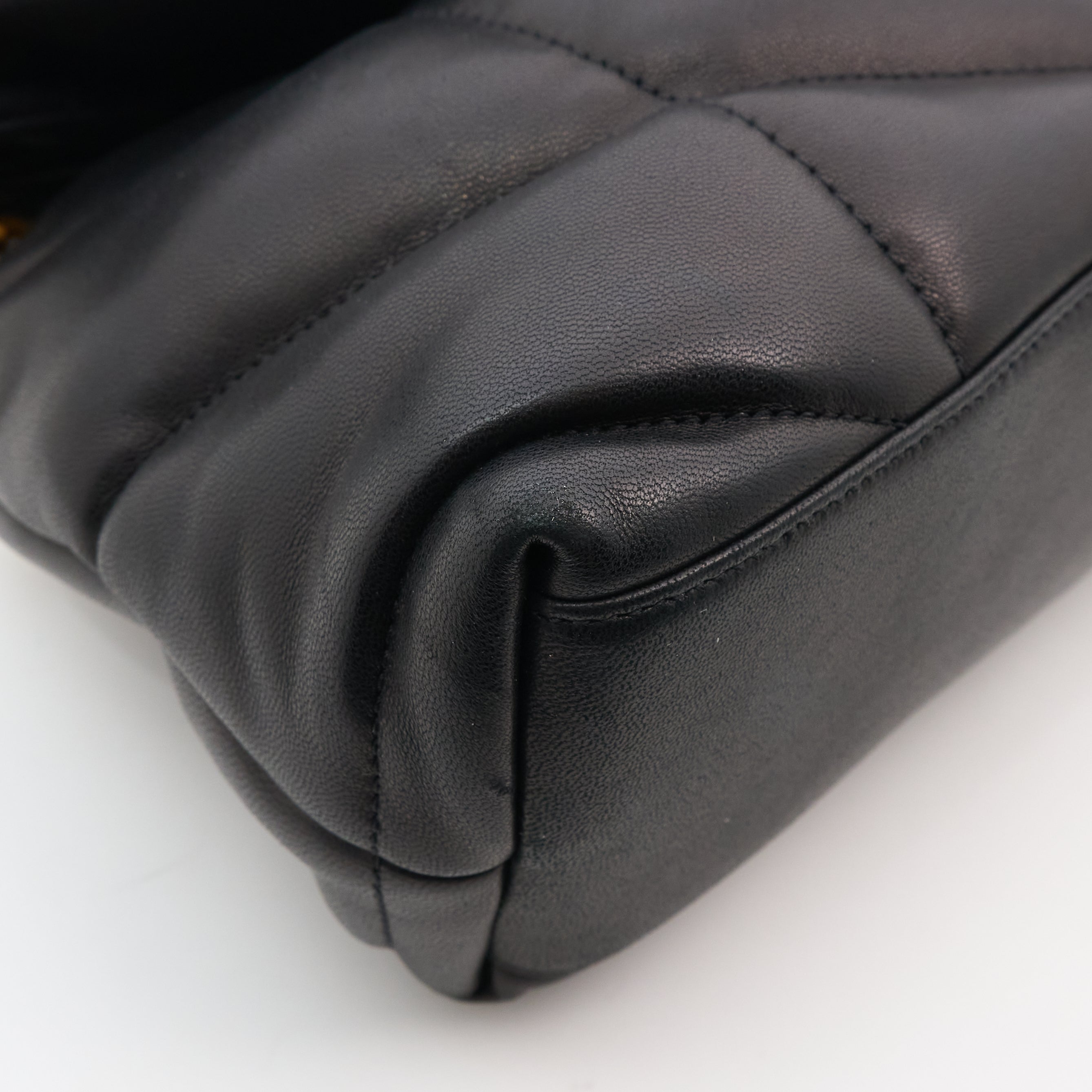 Saint Laurent Small Black Puffa Bag