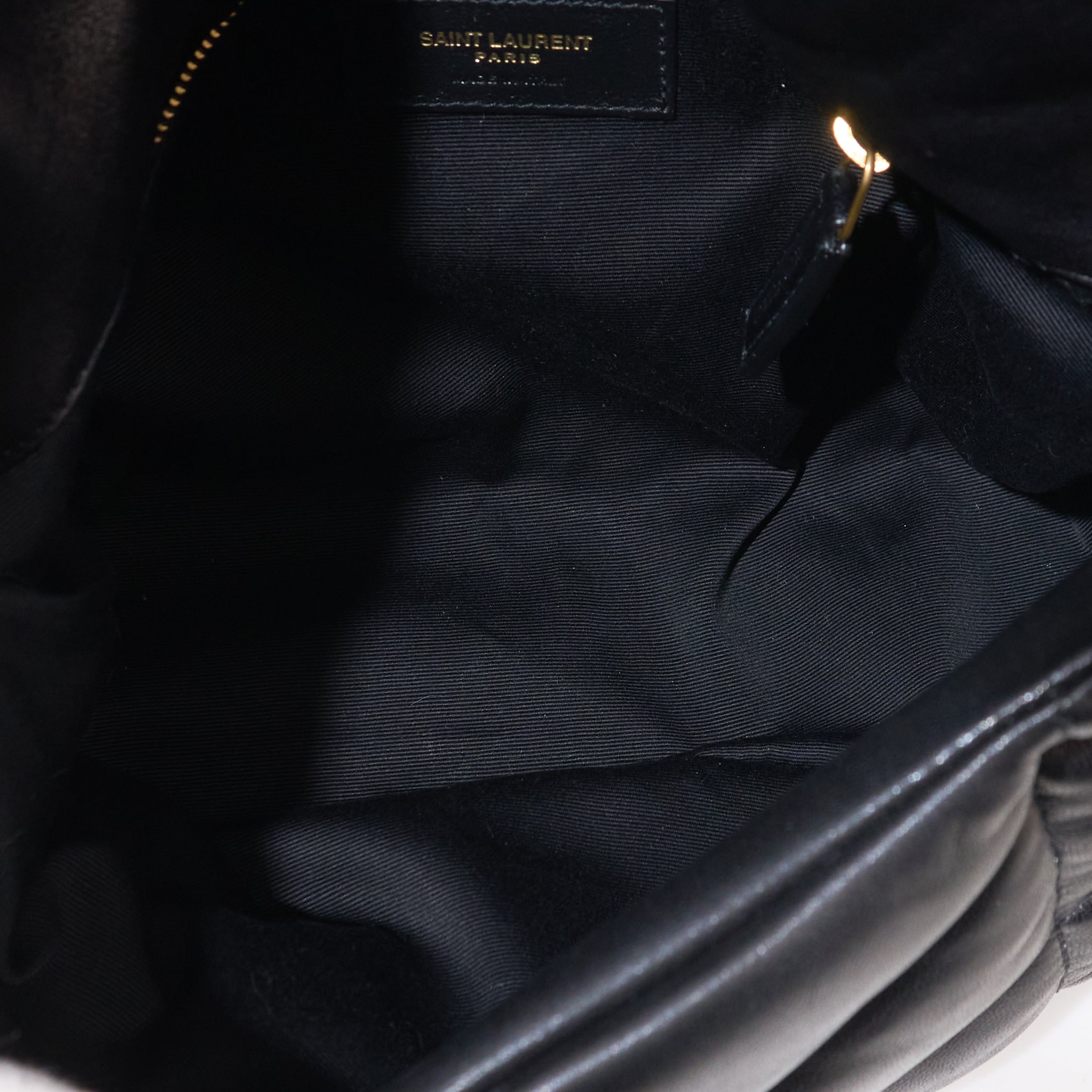 Saint Laurent Small Black Puffa Bag