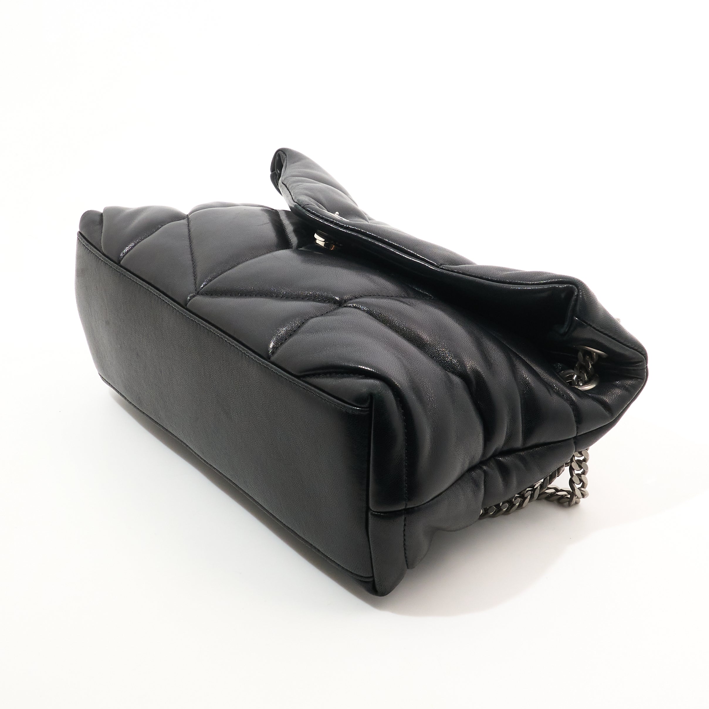 Saint Laurent Small Lou Lou Puffer Black Bag