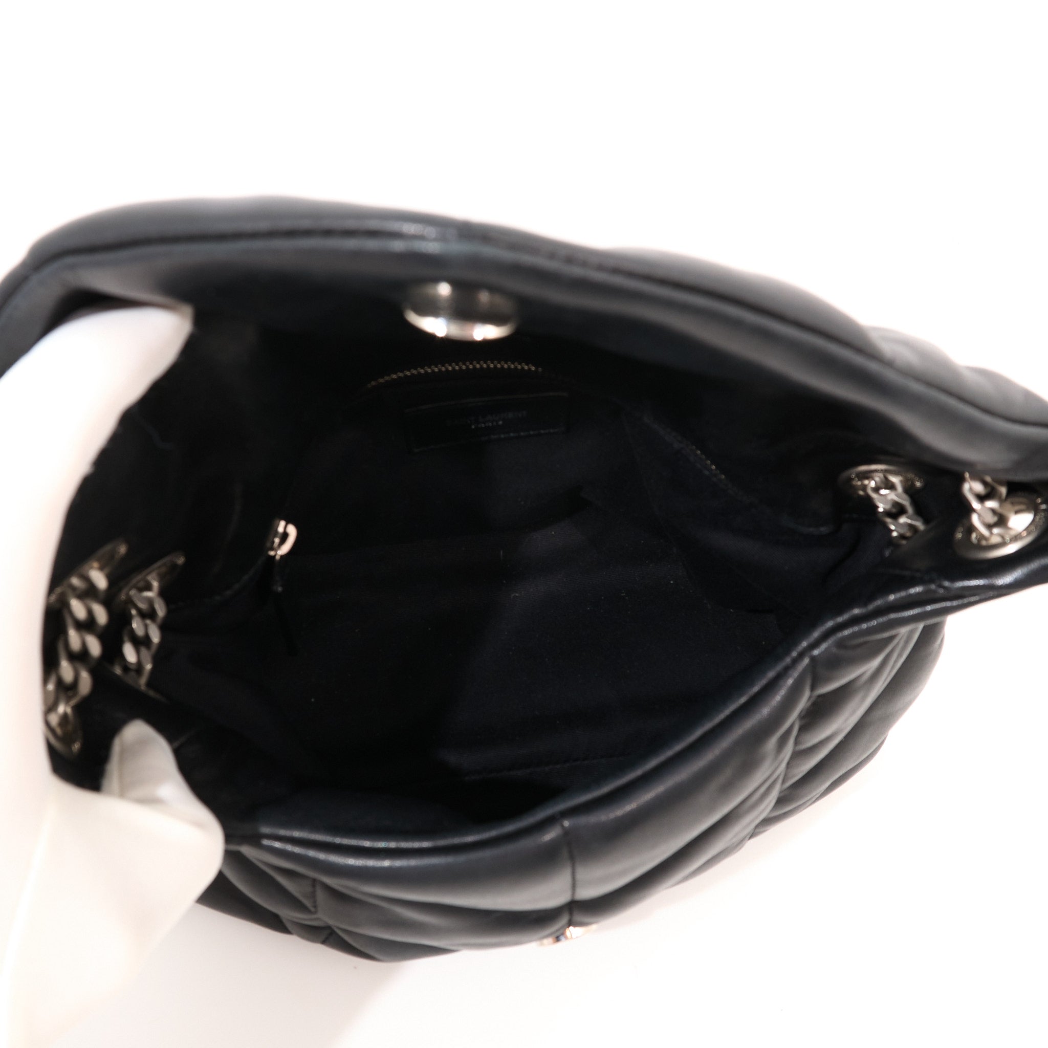 Saint Laurent Small Puffer Black Bag