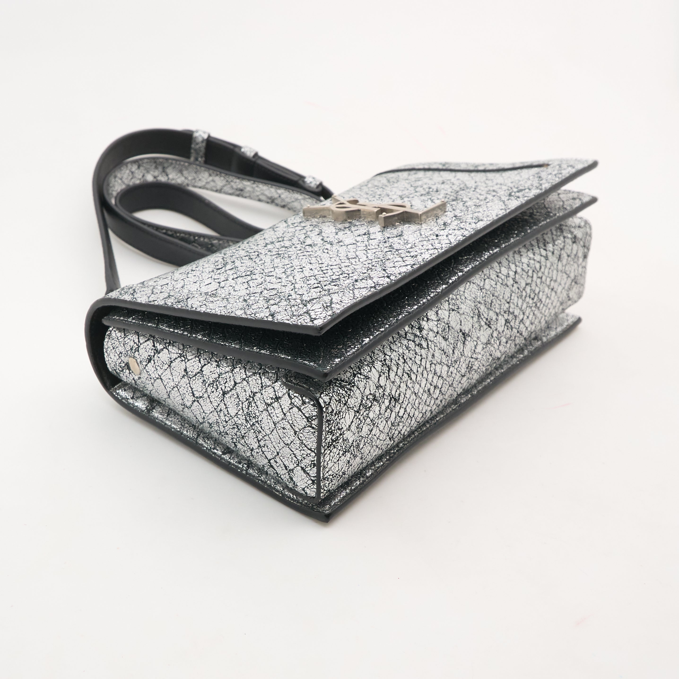 Saint Laurent Sunset Metallic Python Embossed Bag