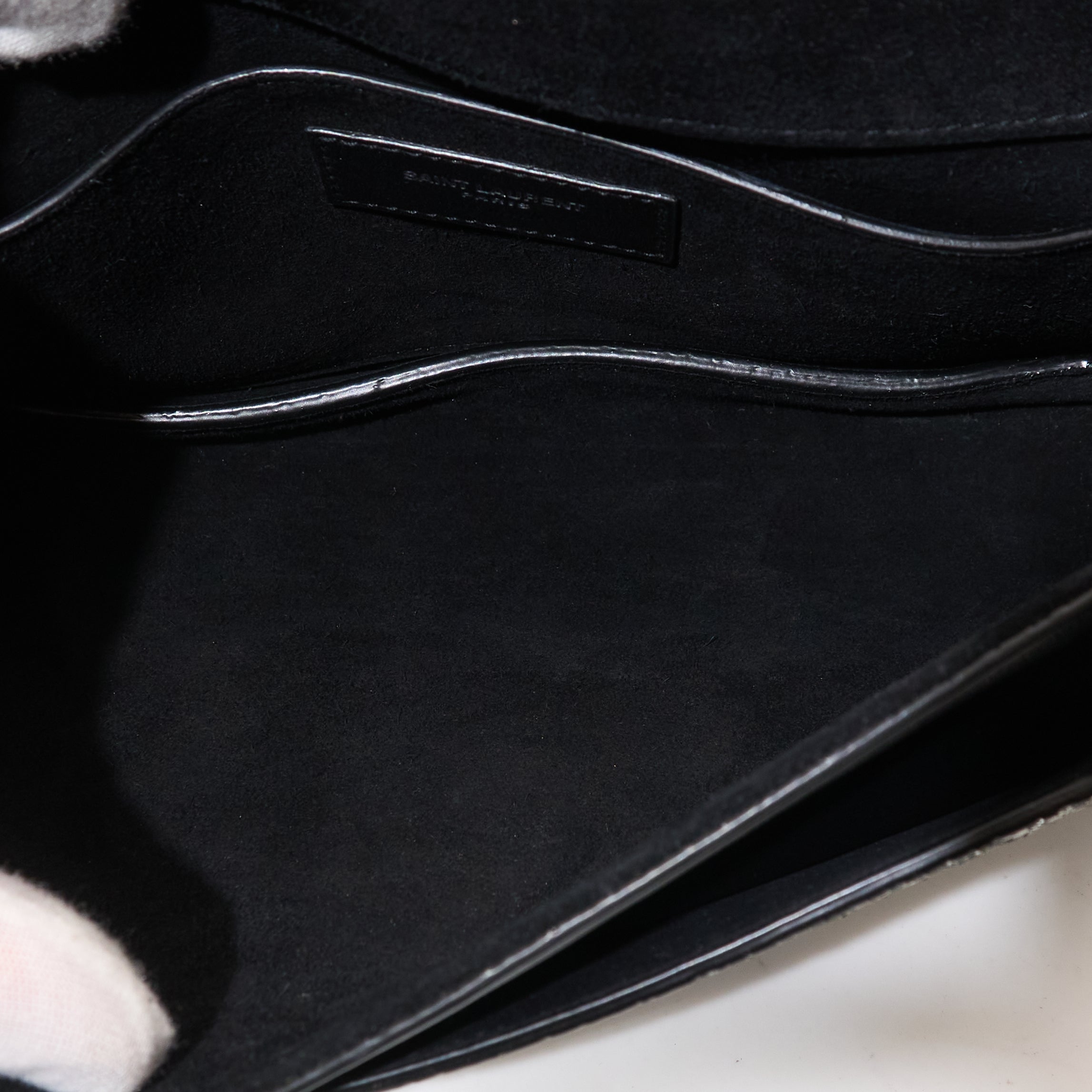 Saint Laurent Sunset Metallic Python Embossed Bag