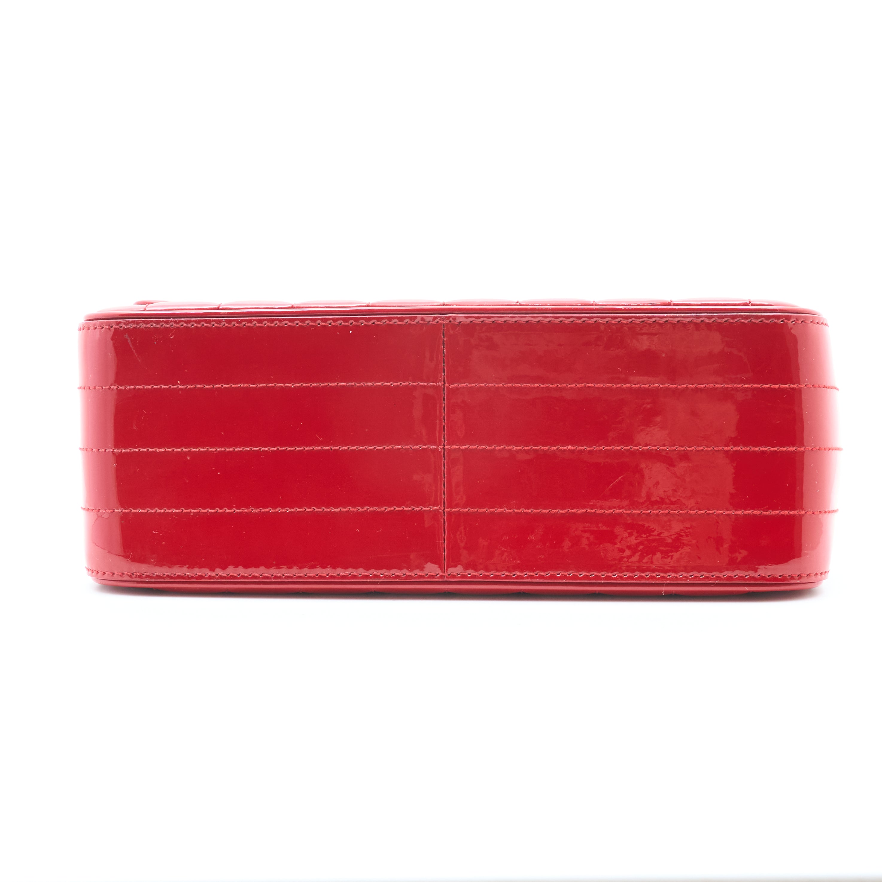 Saint Laurent Vicky Red Patent Leather Bag