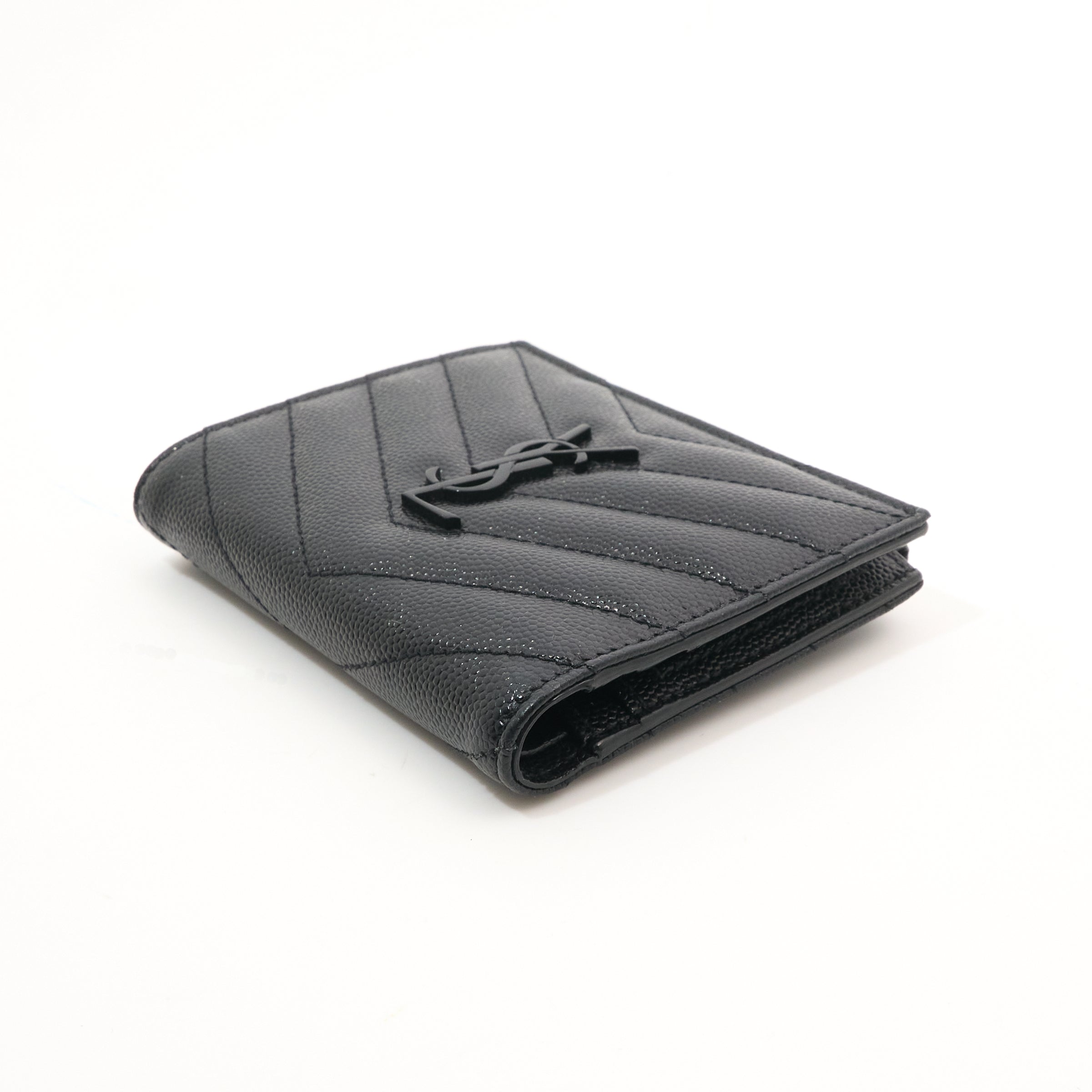 Saint Laurent Black Bi-Fold Wallet