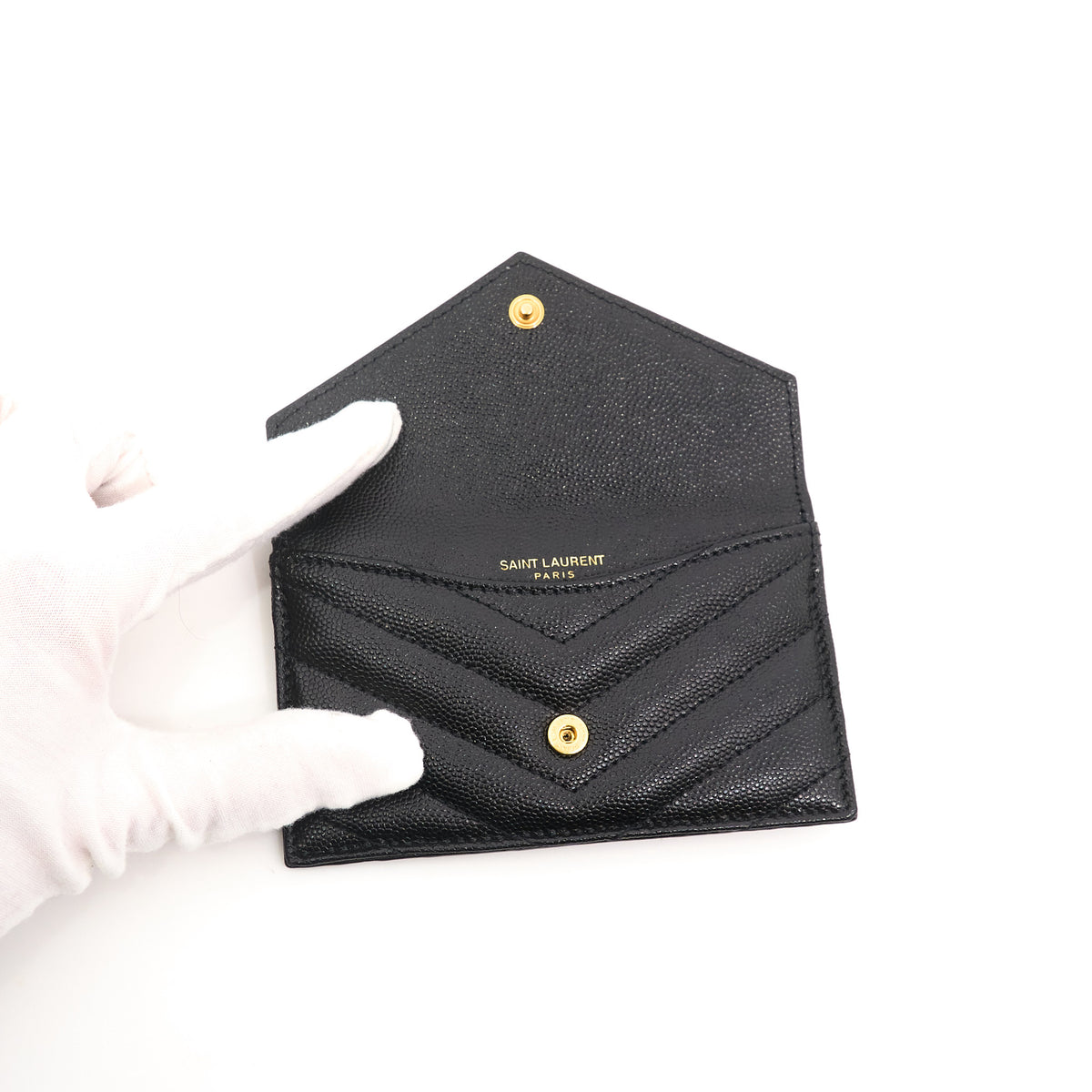 Saint Laurent Black Zip Wallet