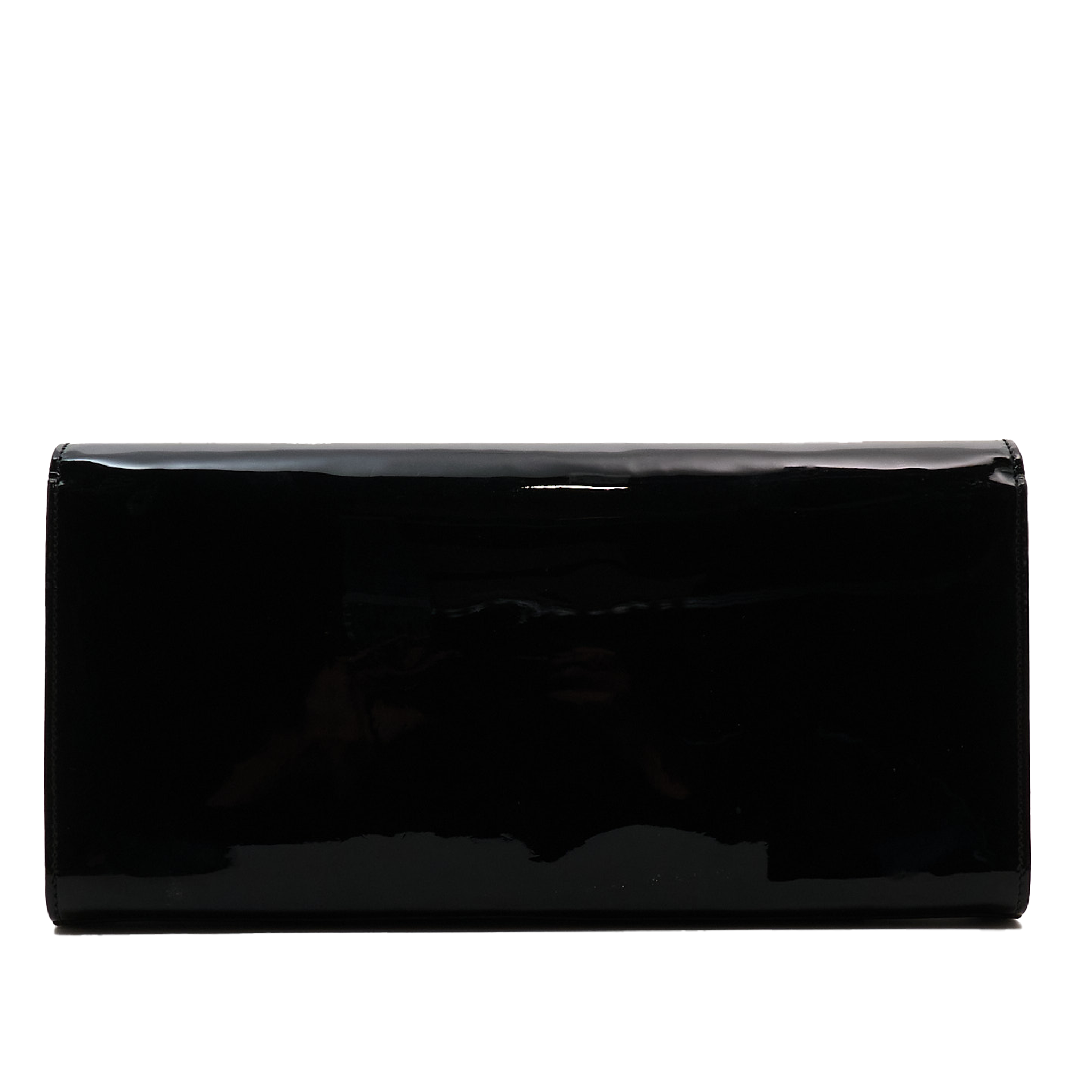 Saint Laurent YSL Black Patent Clutch