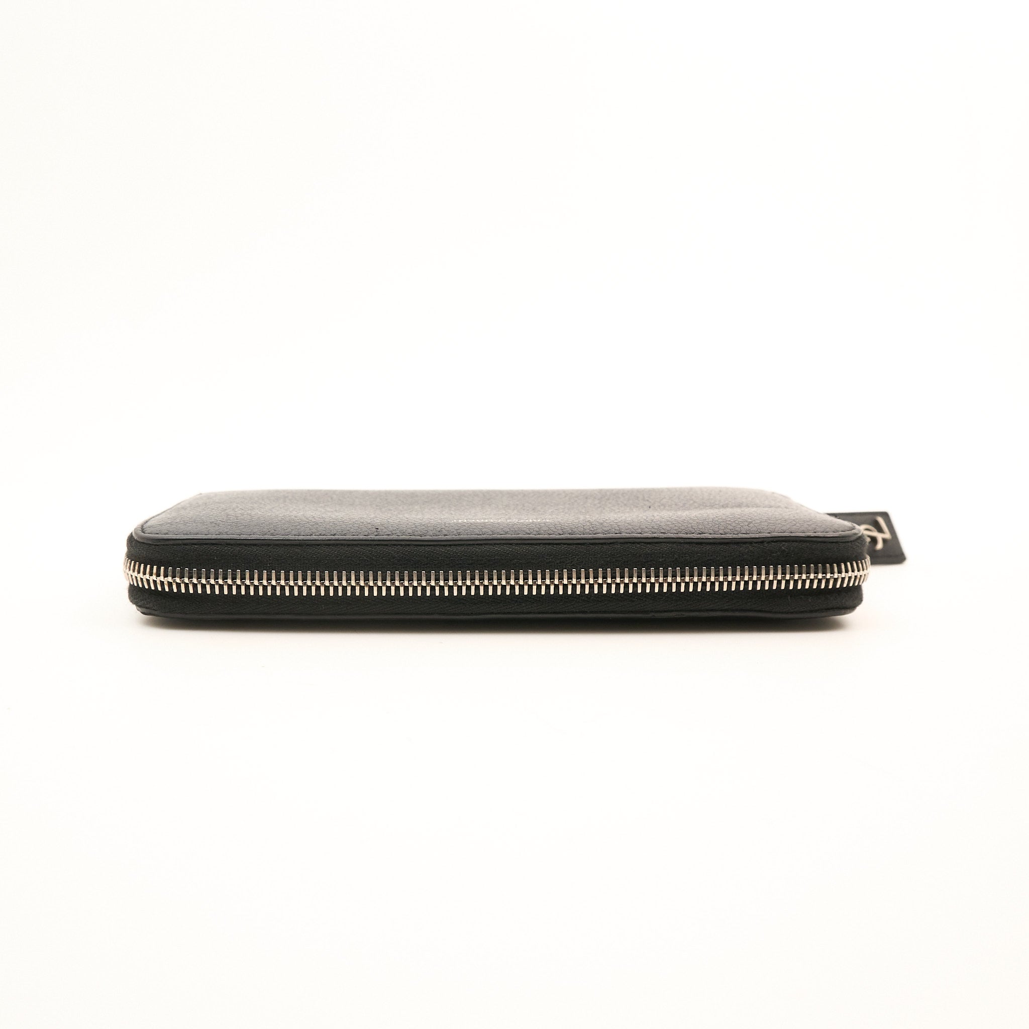 Saint Laurent Black Zip Around Wallet