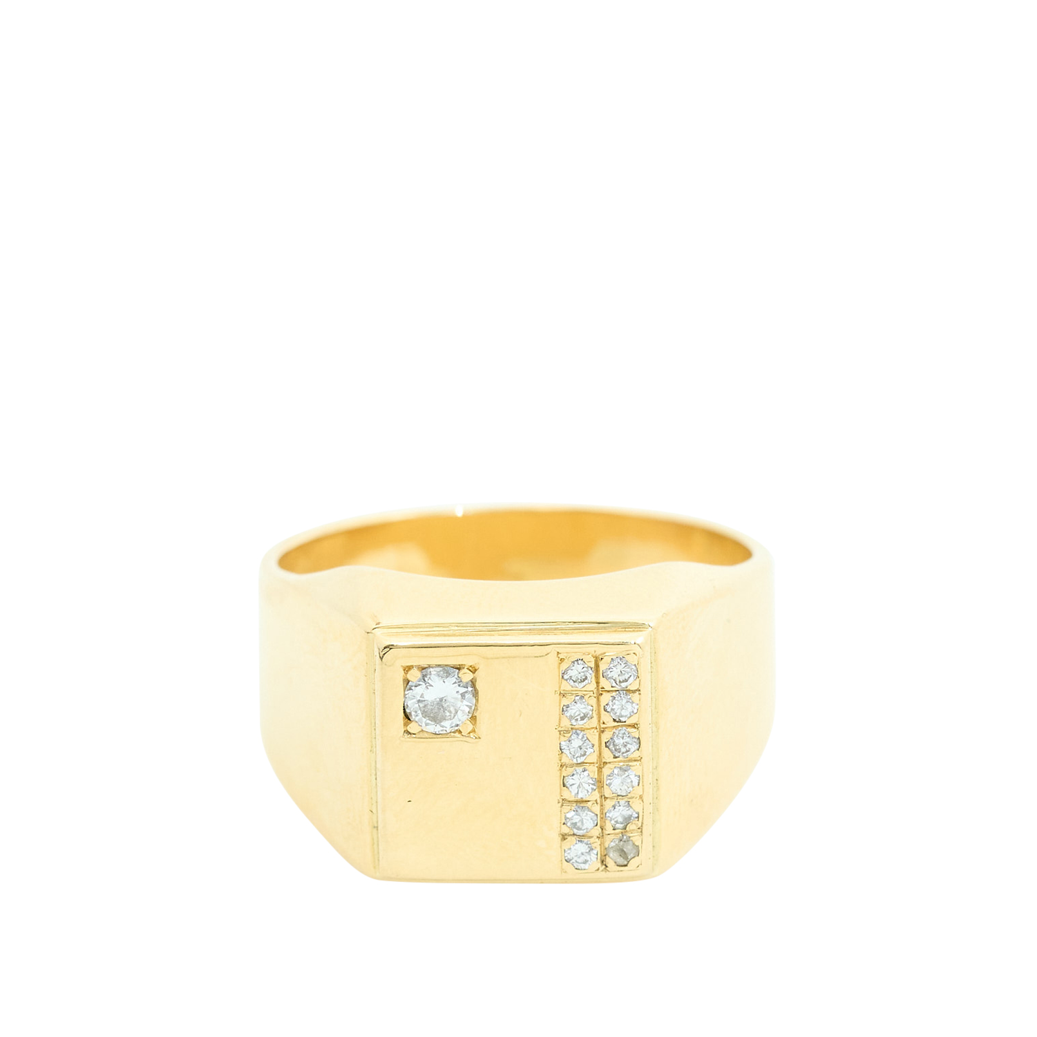 18ct Gold & Diamond Signet Ring