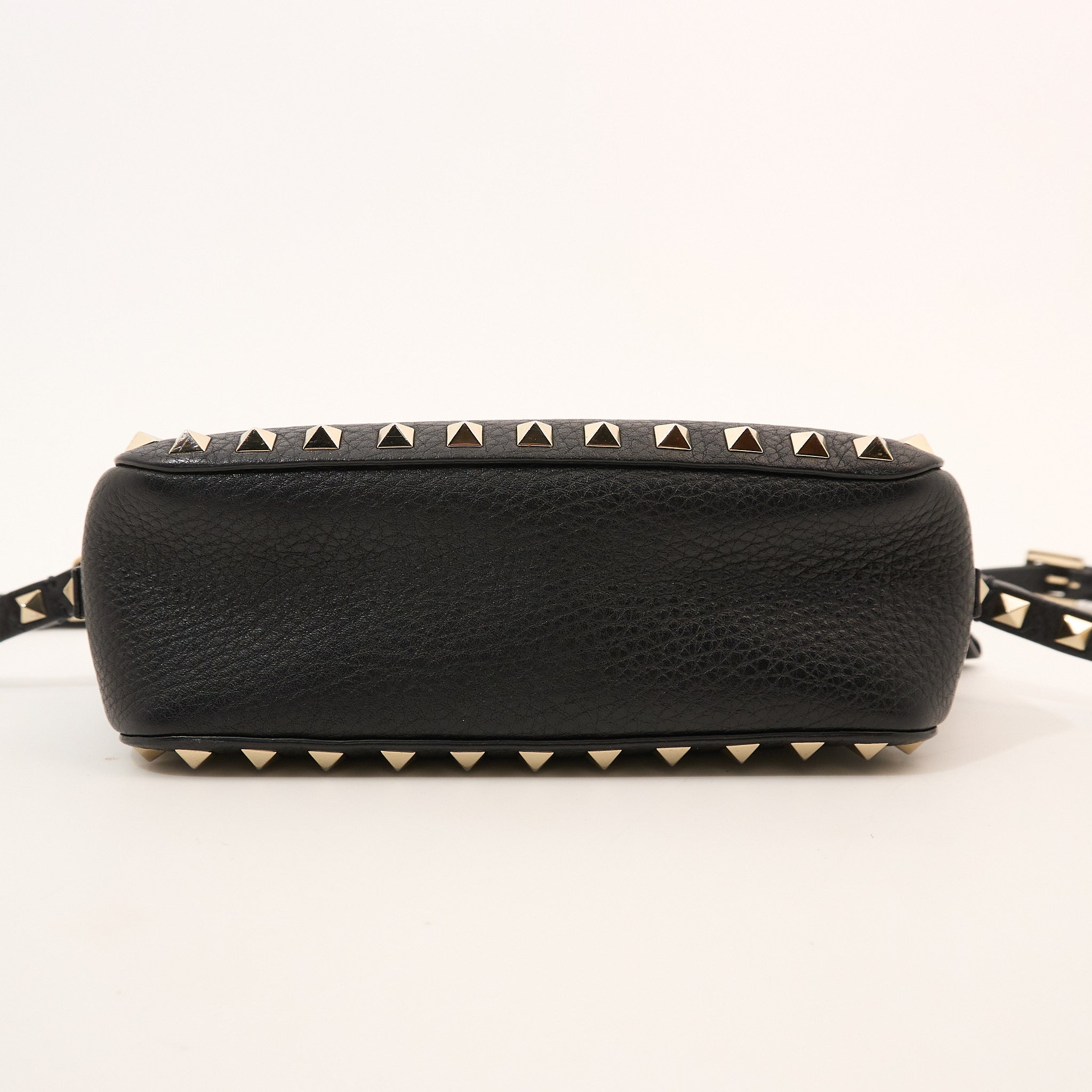 Valentino Garavani Black Rockstud Camera Bag