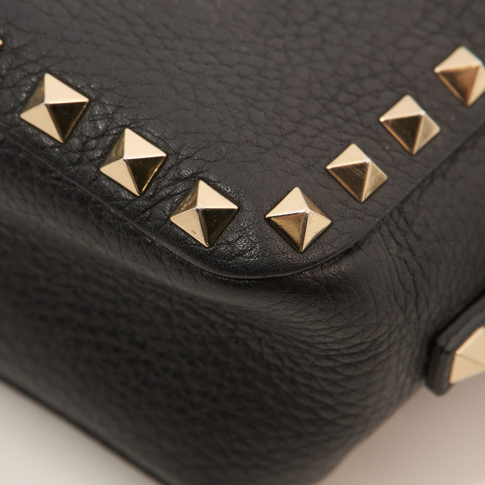 Valentino Garavani Black Rockstud Camera Bag
