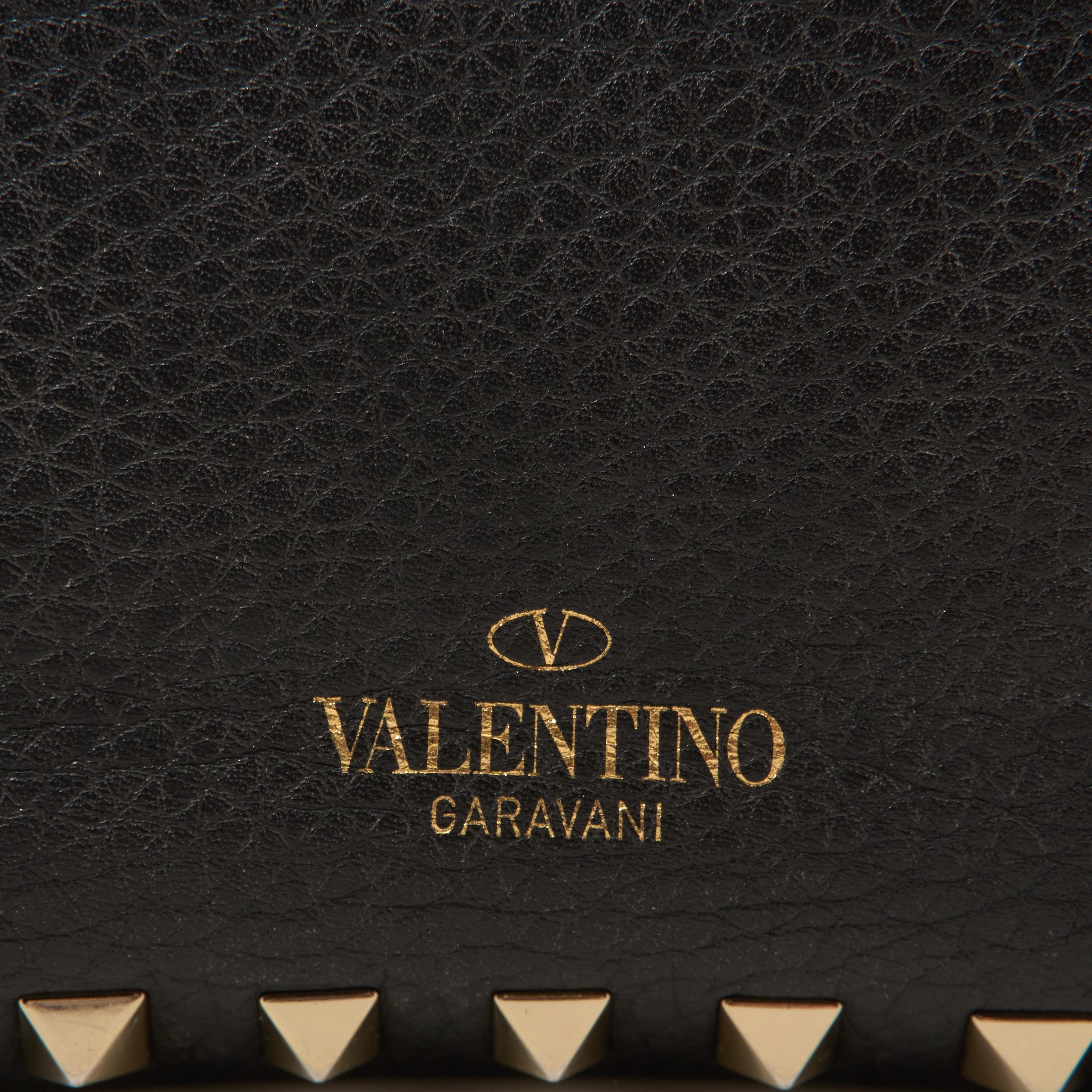 Valentino Garavani Black Rockstud Camera Bag