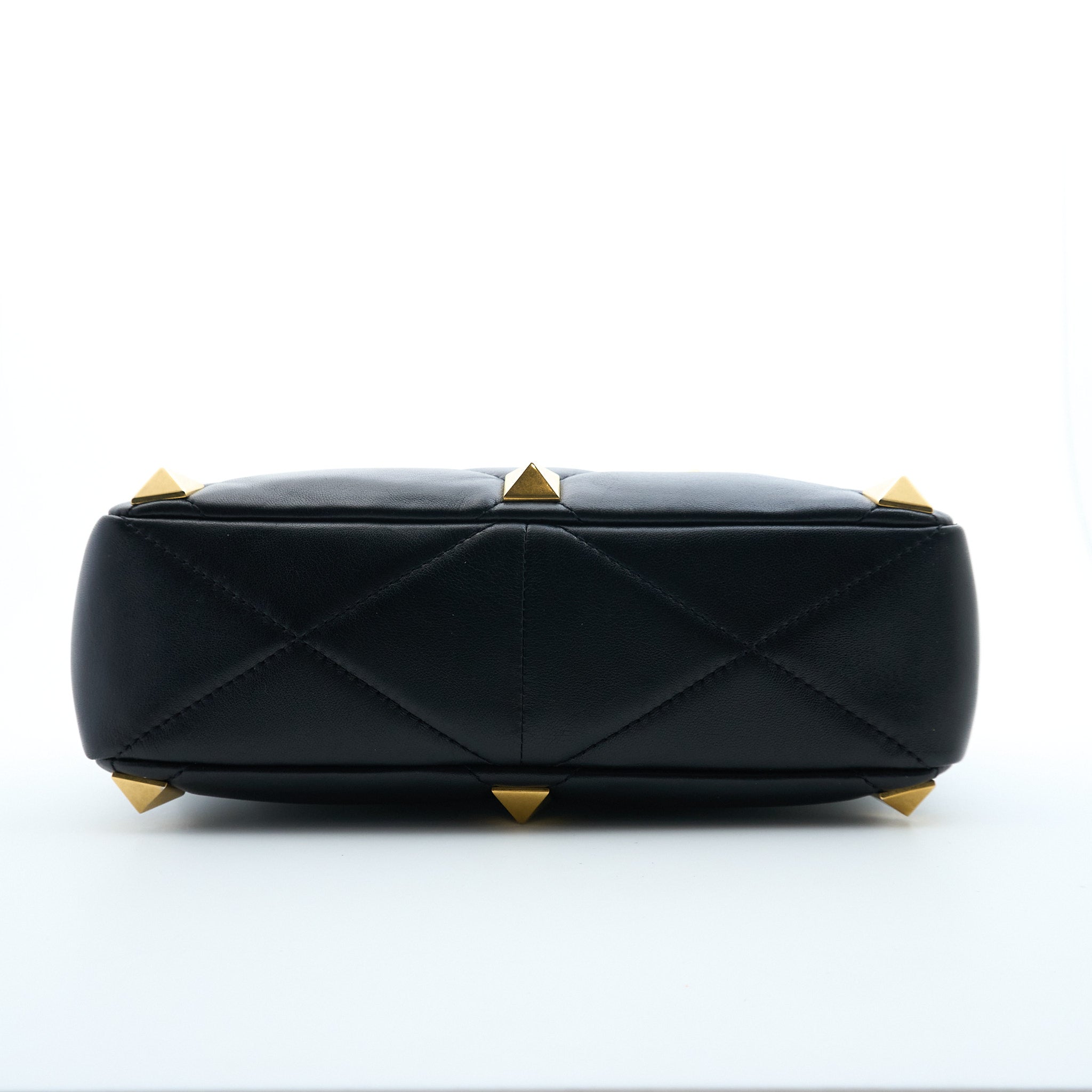 Valentino Leather Roman Stud Shoulder Bag