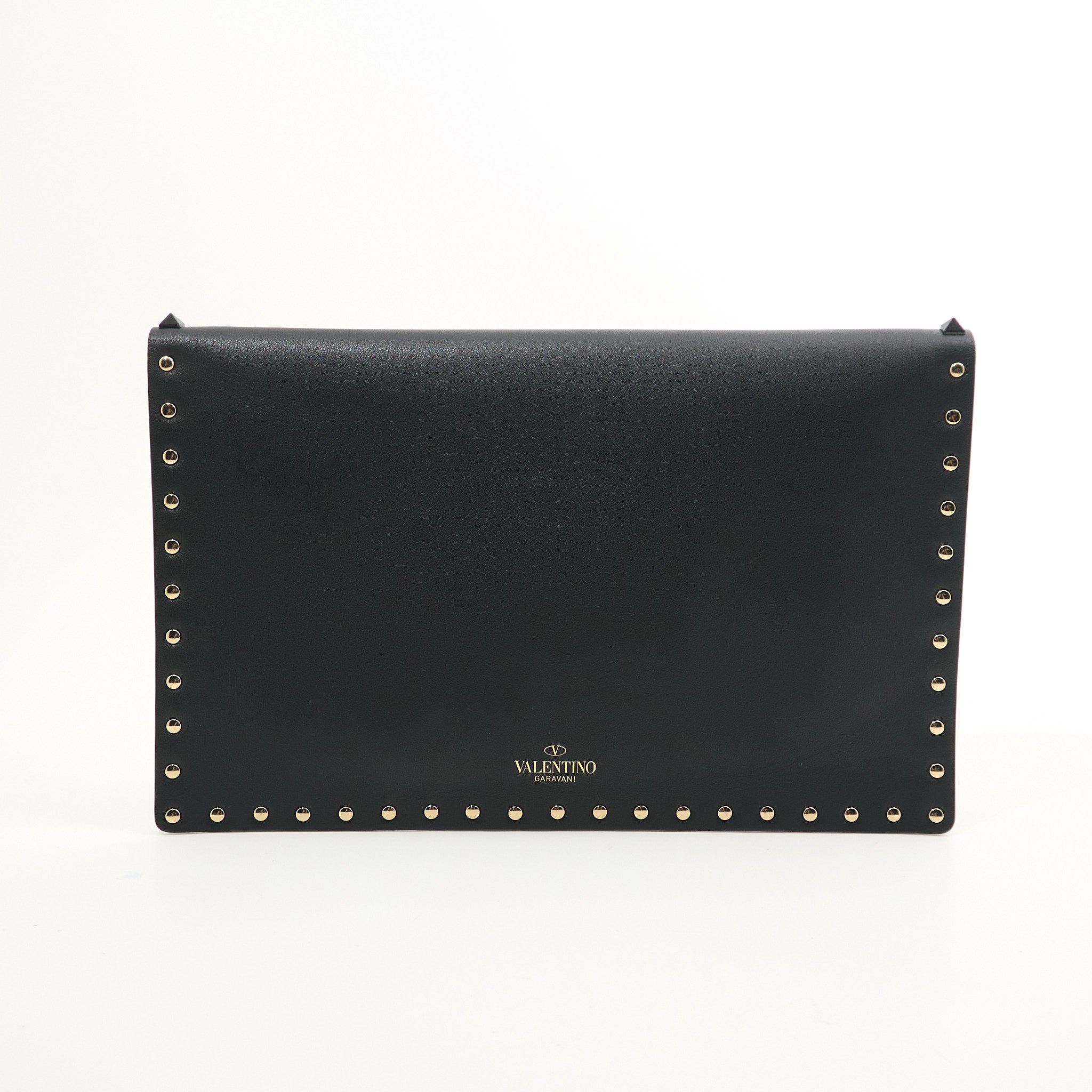Valentino Garavani Rockstud Black Clutch