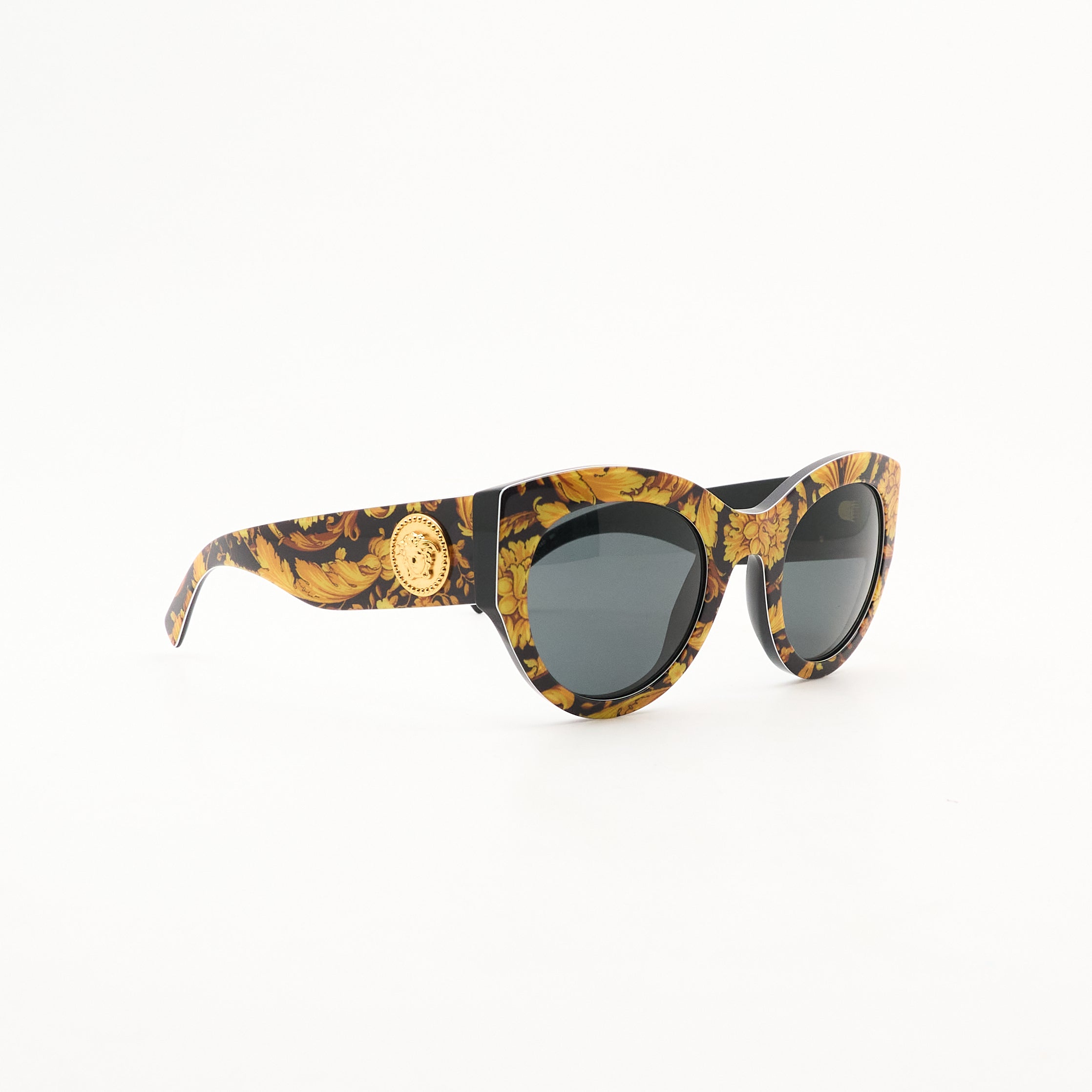 Versace Baroque Yellow Black Sunglasses