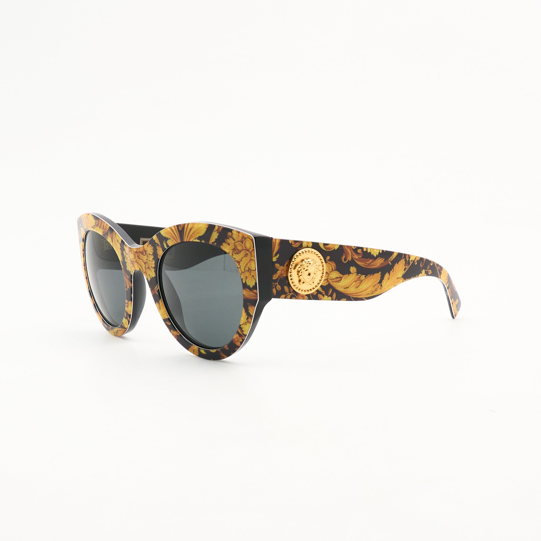 Versace Baroque Yellow Black Sunglasses