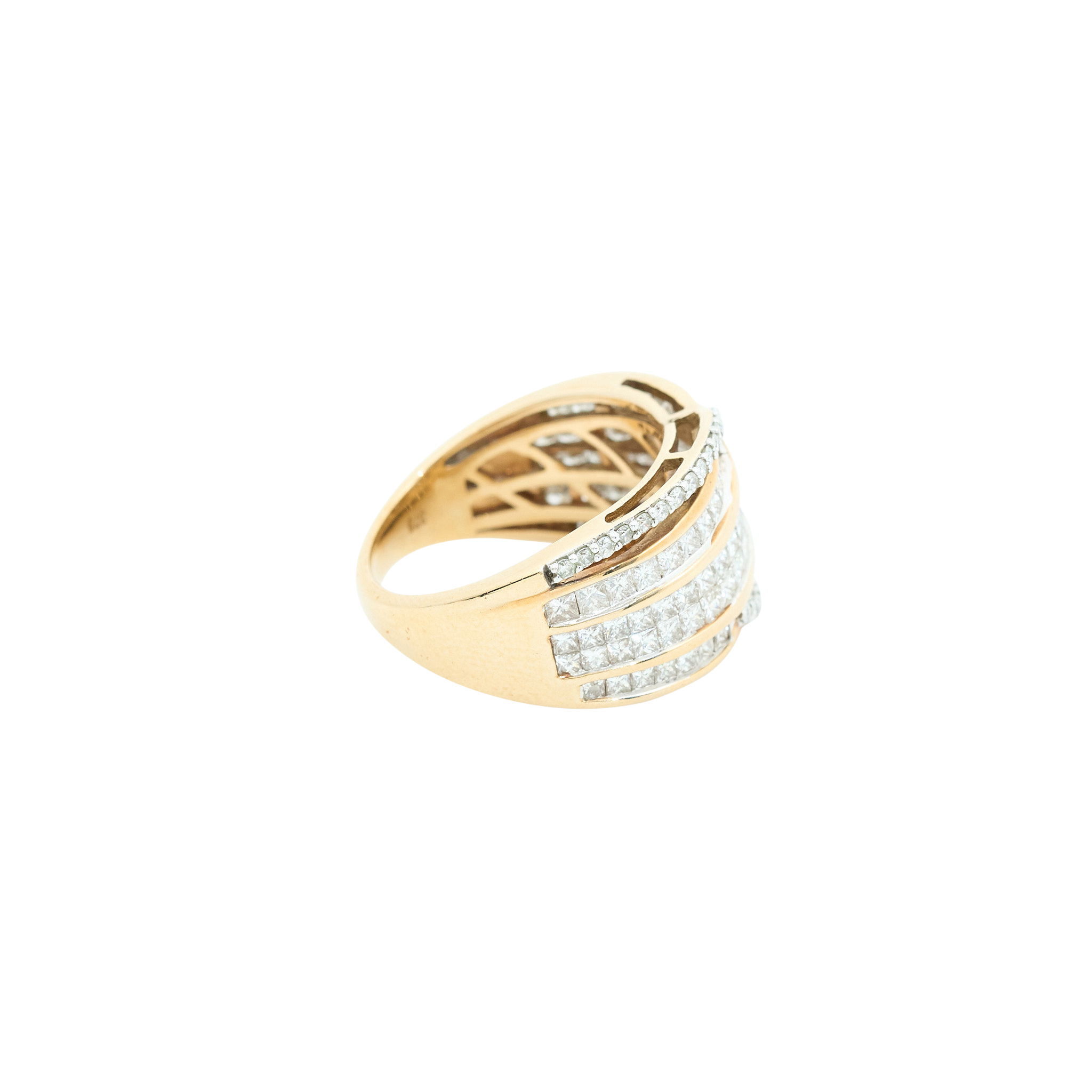 Zamels 9ct Yellow Gold & Diamonds Ring