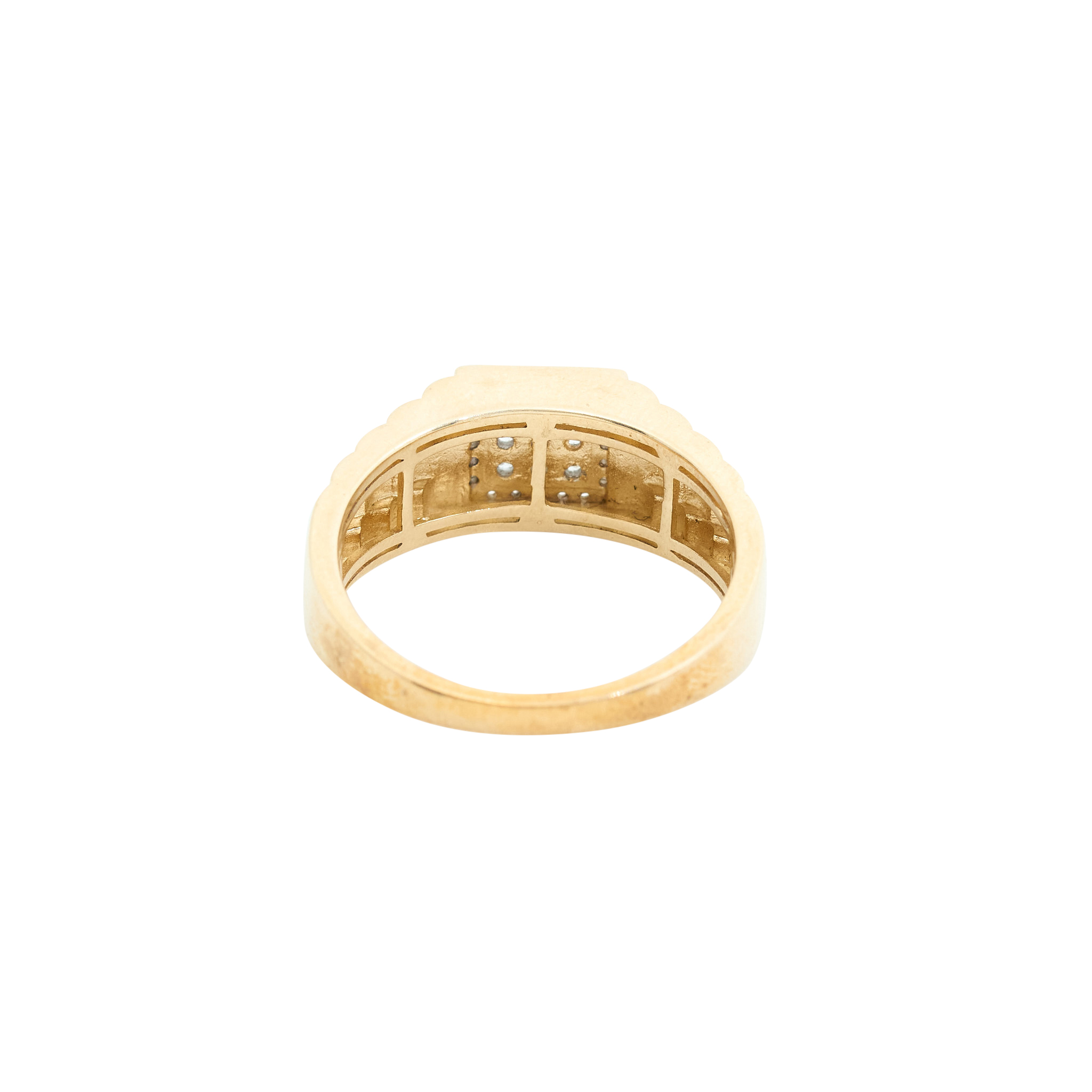 Zamels 9ct Yellow Gold & Diamond Ring